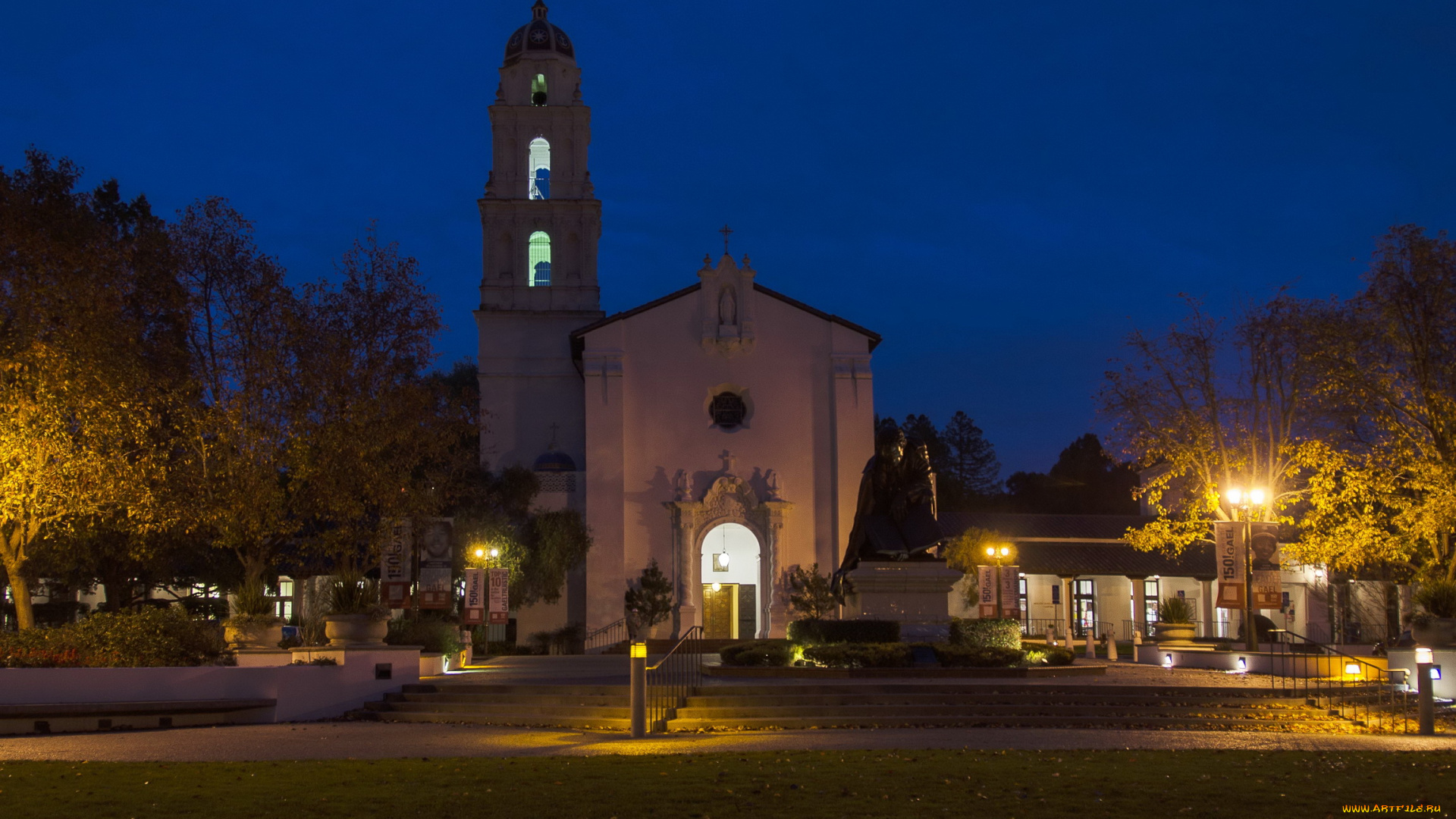 moraga, california, us, города, огни, ночного, дома, улица, ночь