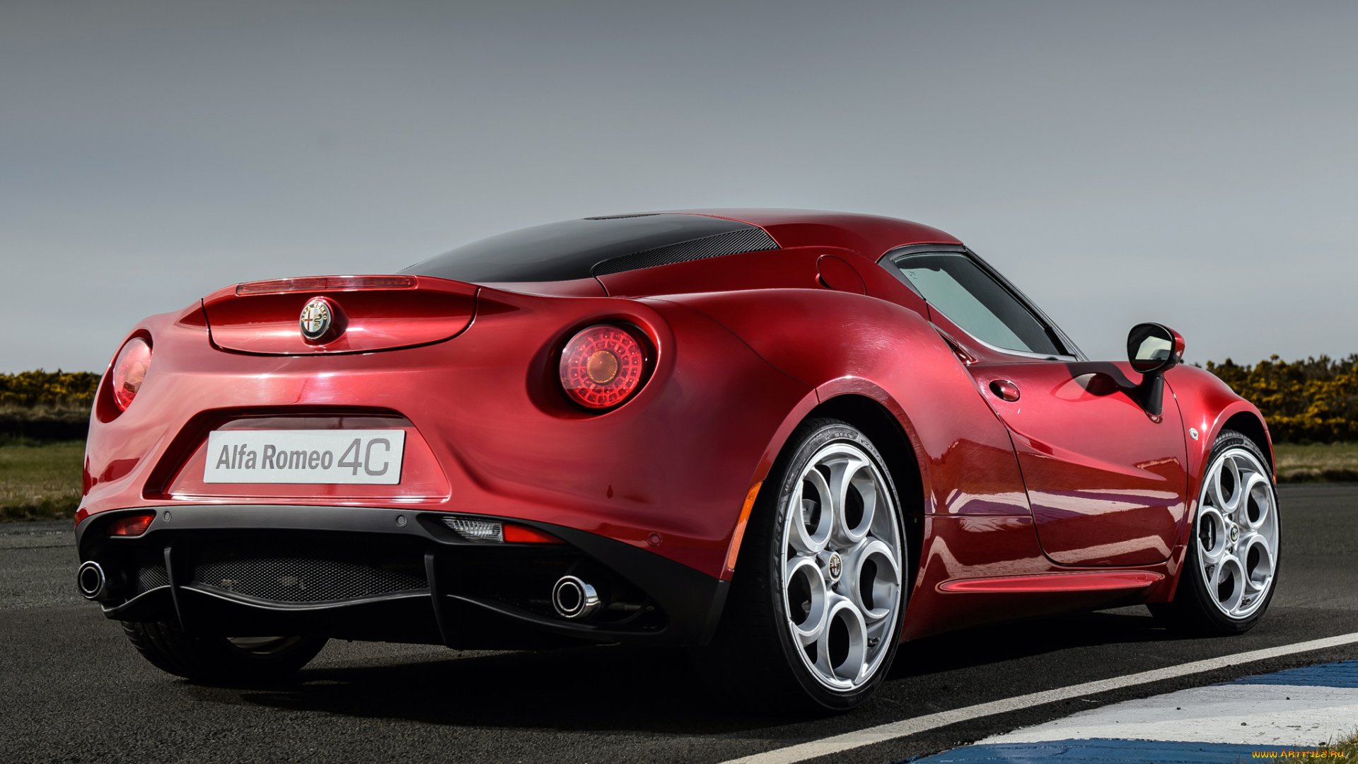 автомобили, alfa, romeo, 960, 4c, alfa, romeo, красный, 2013