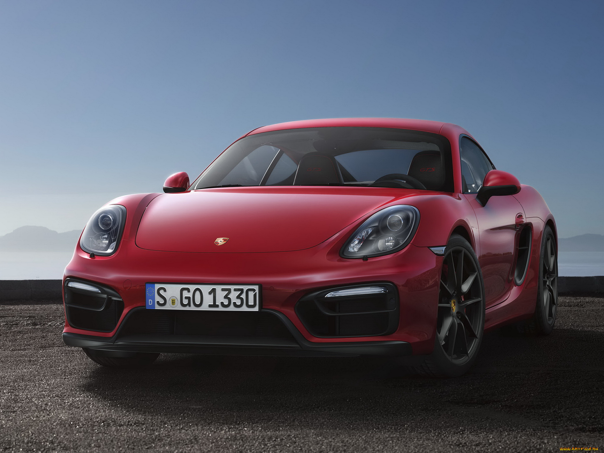 автомобили, porsche, красный, 2014г, 981, gts, boxster