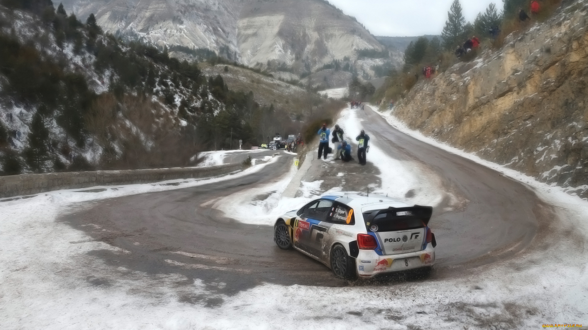 volkswagen, спорт, авторалли, rally, авто, wrc, белый, red, bull, ралли, машина, polo