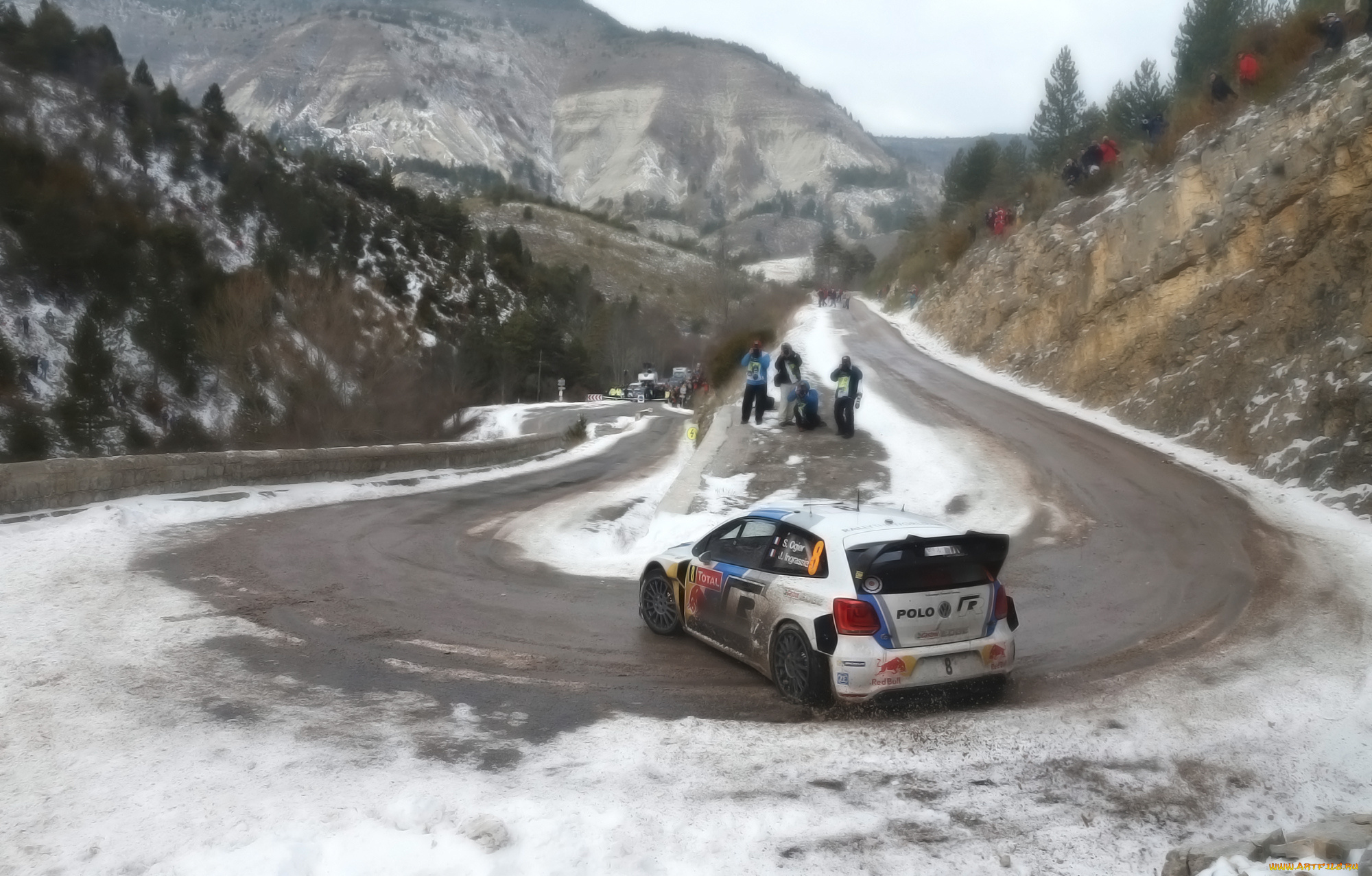 volkswagen, спорт, авторалли, rally, авто, wrc, белый, red, bull, ралли, машина, polo