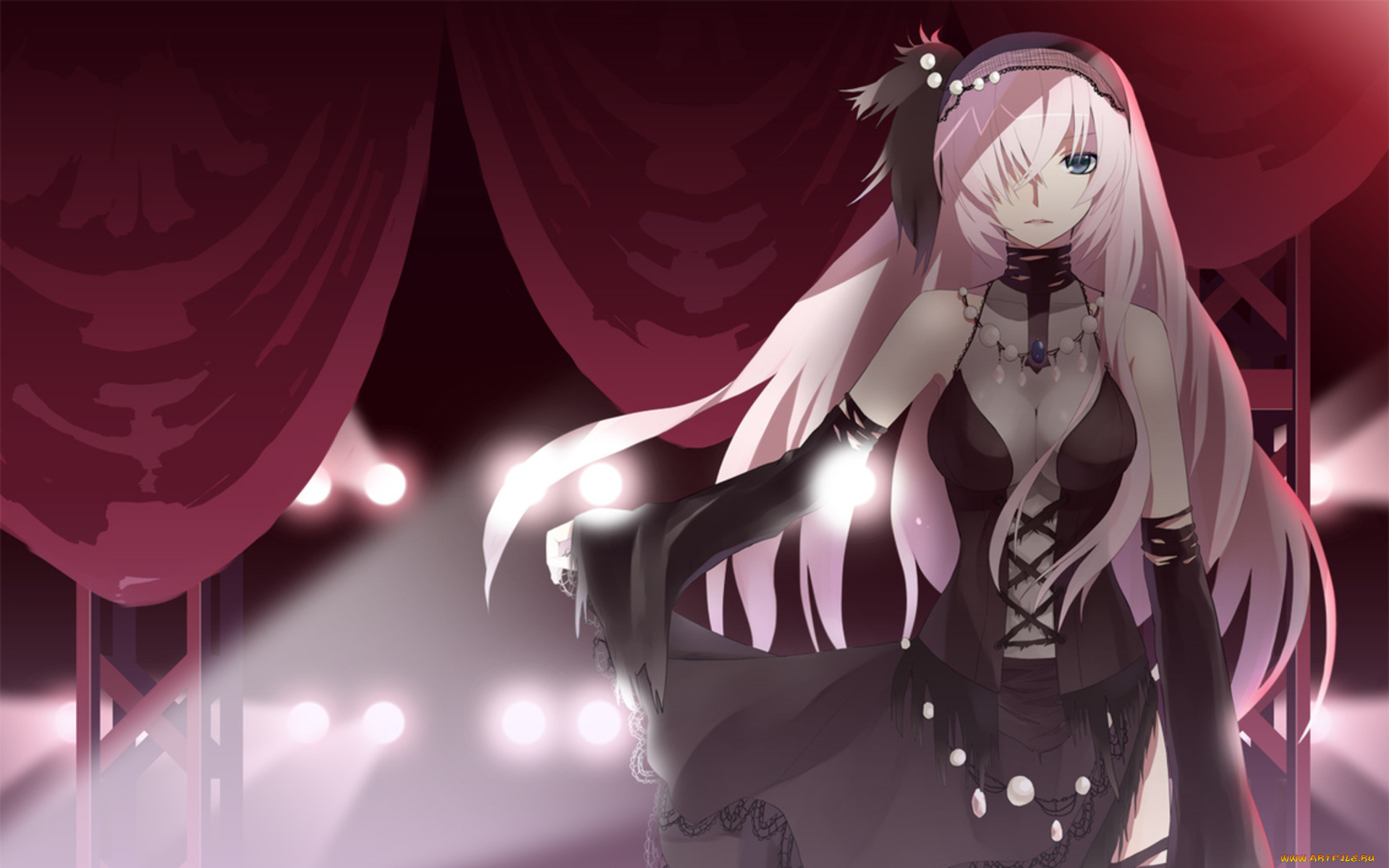 аниме, vocaloid, девушка, megurine, luka