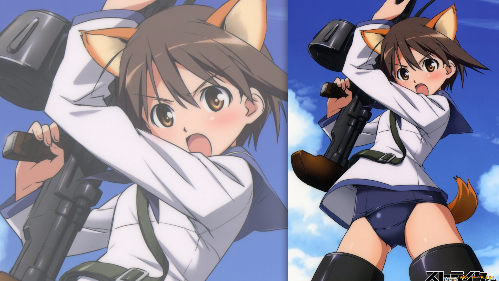 аниме, strike, witches