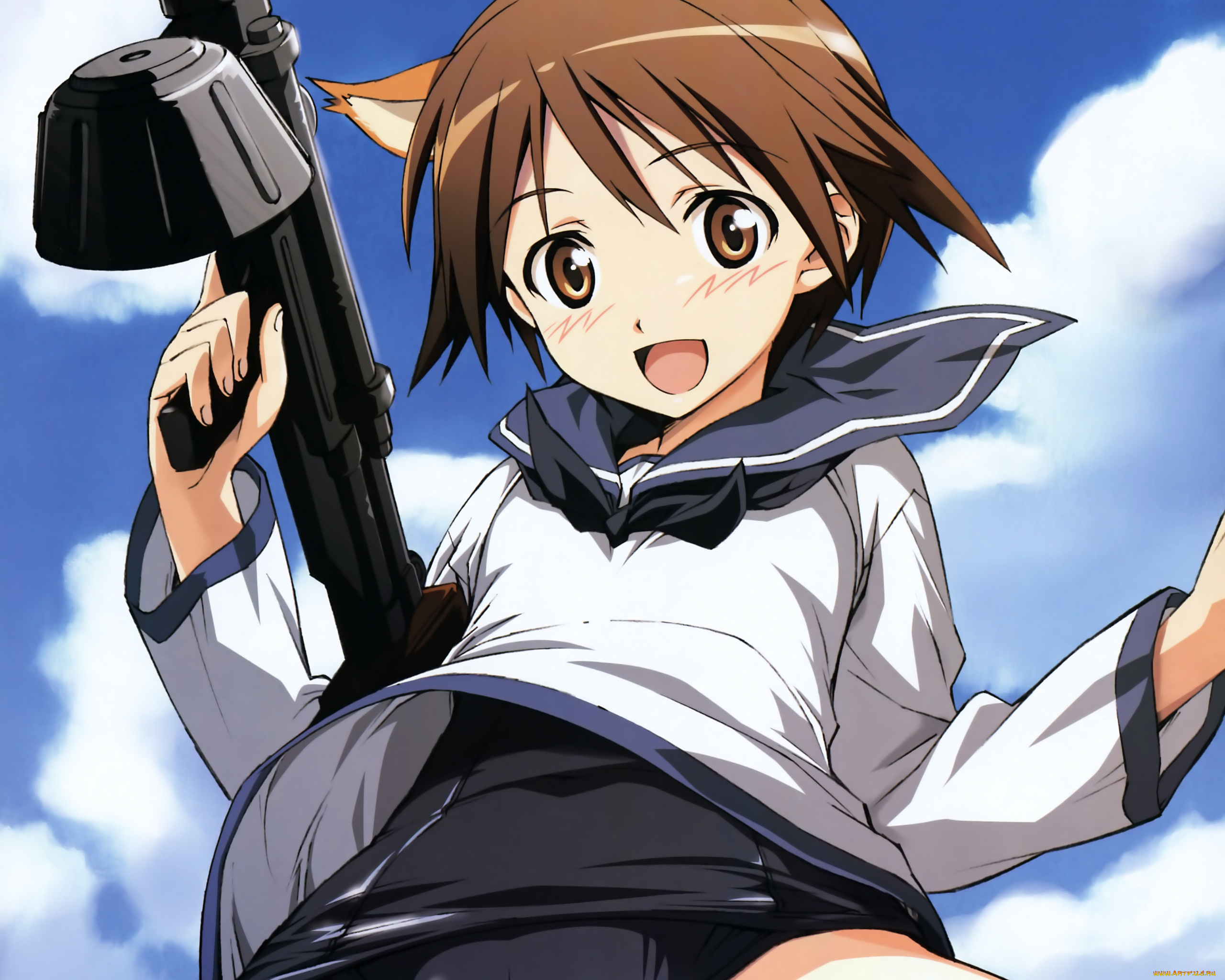 аниме, strike, witches