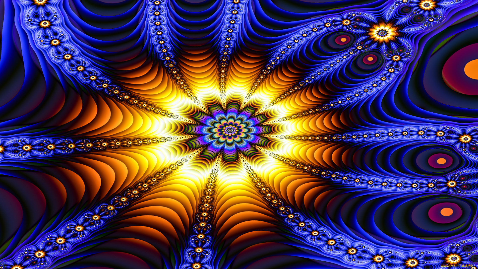 3д, графика, fractal, фракталы, узор, фон, цвета