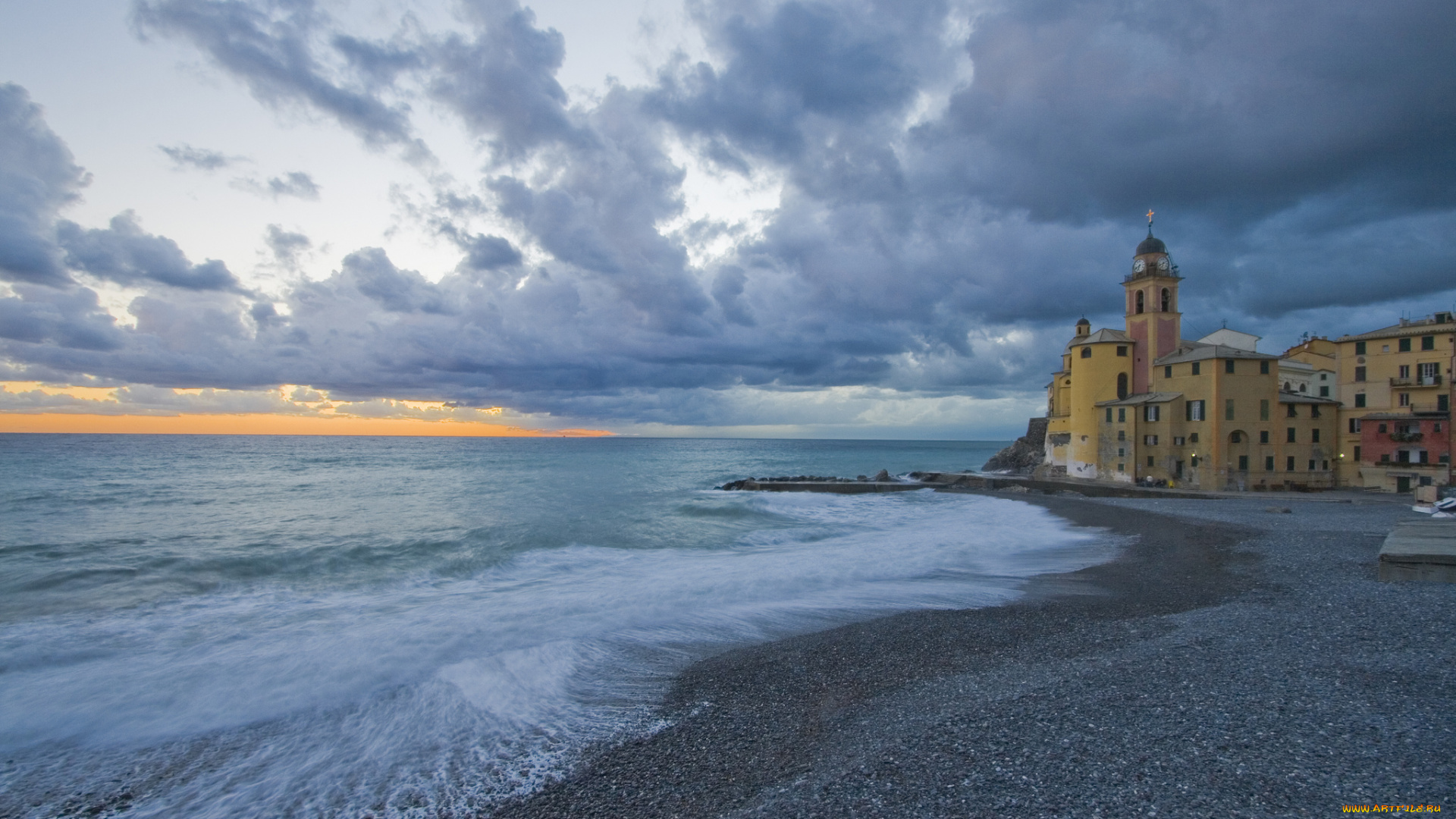 camogli, liguria, italy, города, амальфийское, лигурийское, побережье, италия, камольи, церковь, море, пейзаж, лигурия