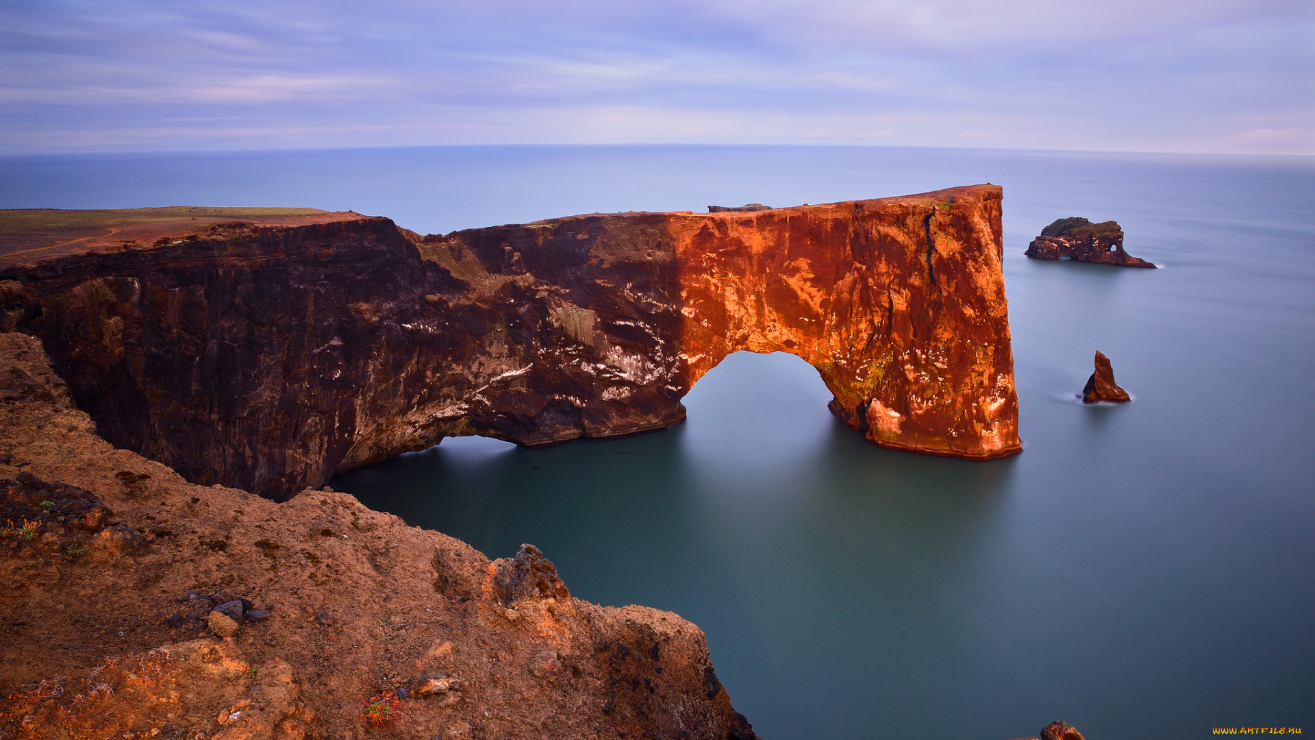 dyrholaey, arch, iceland, природа, побережье, исландия, мыс, дирхолей, арка, скалы, атлантический, океан