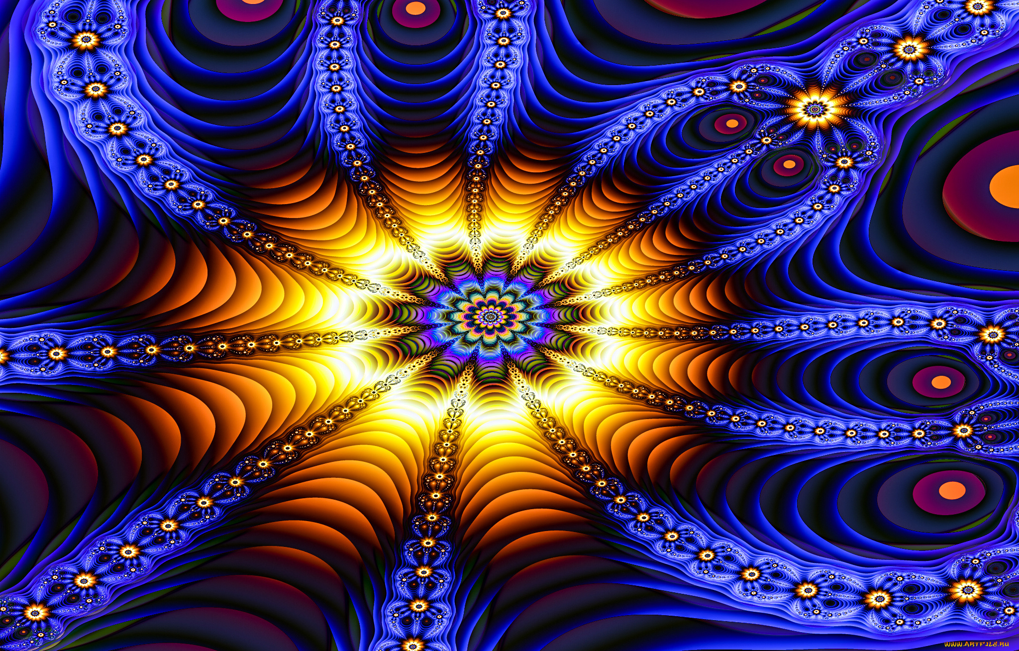 3д, графика, fractal, фракталы, узор, фон, цвета