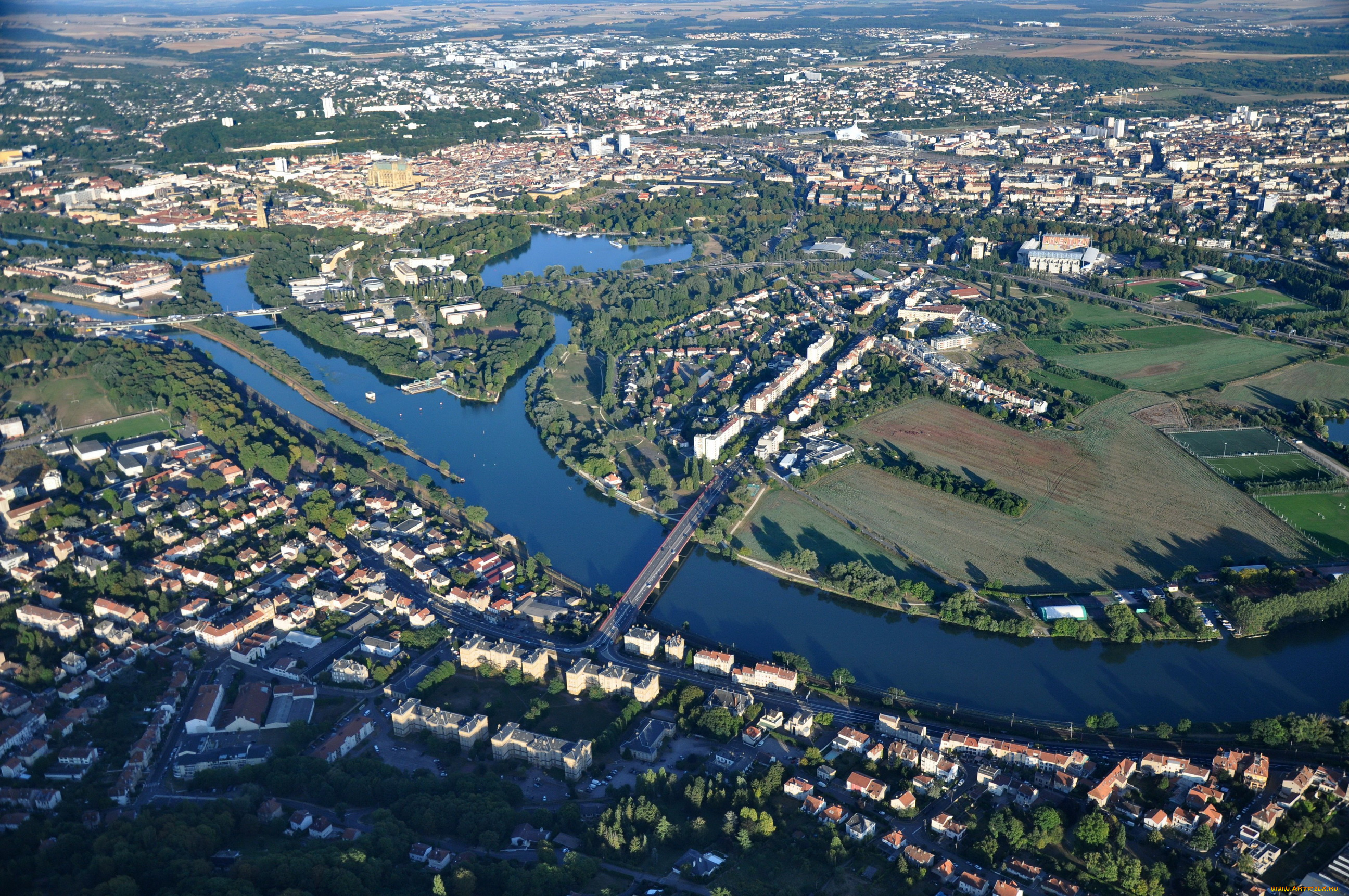 франция, лотарингия, лонжевиль, ле, мец, города, панорамы, панорама