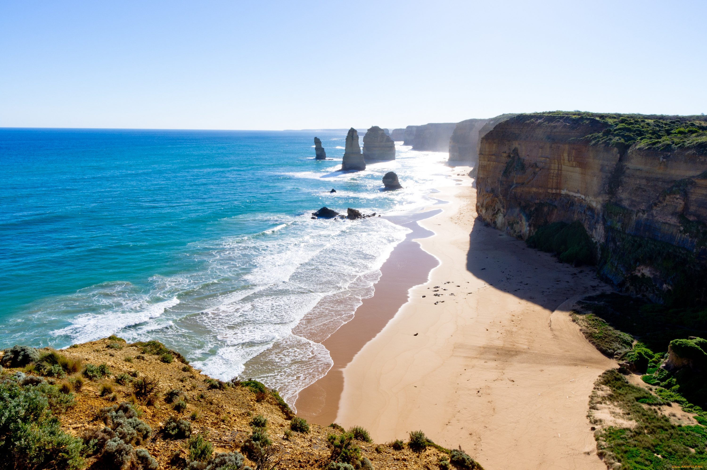 природа, побережье, австралия, апостолы