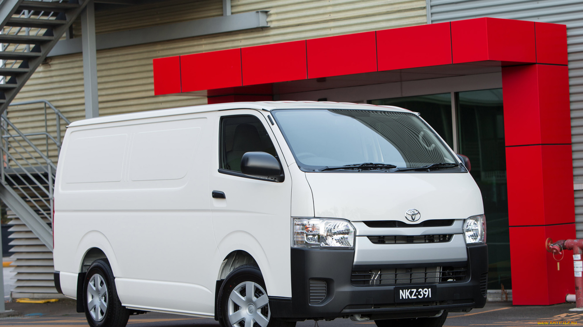 автомобили, toyota, 2011, hiace, van, au-spec, lwb, светлый