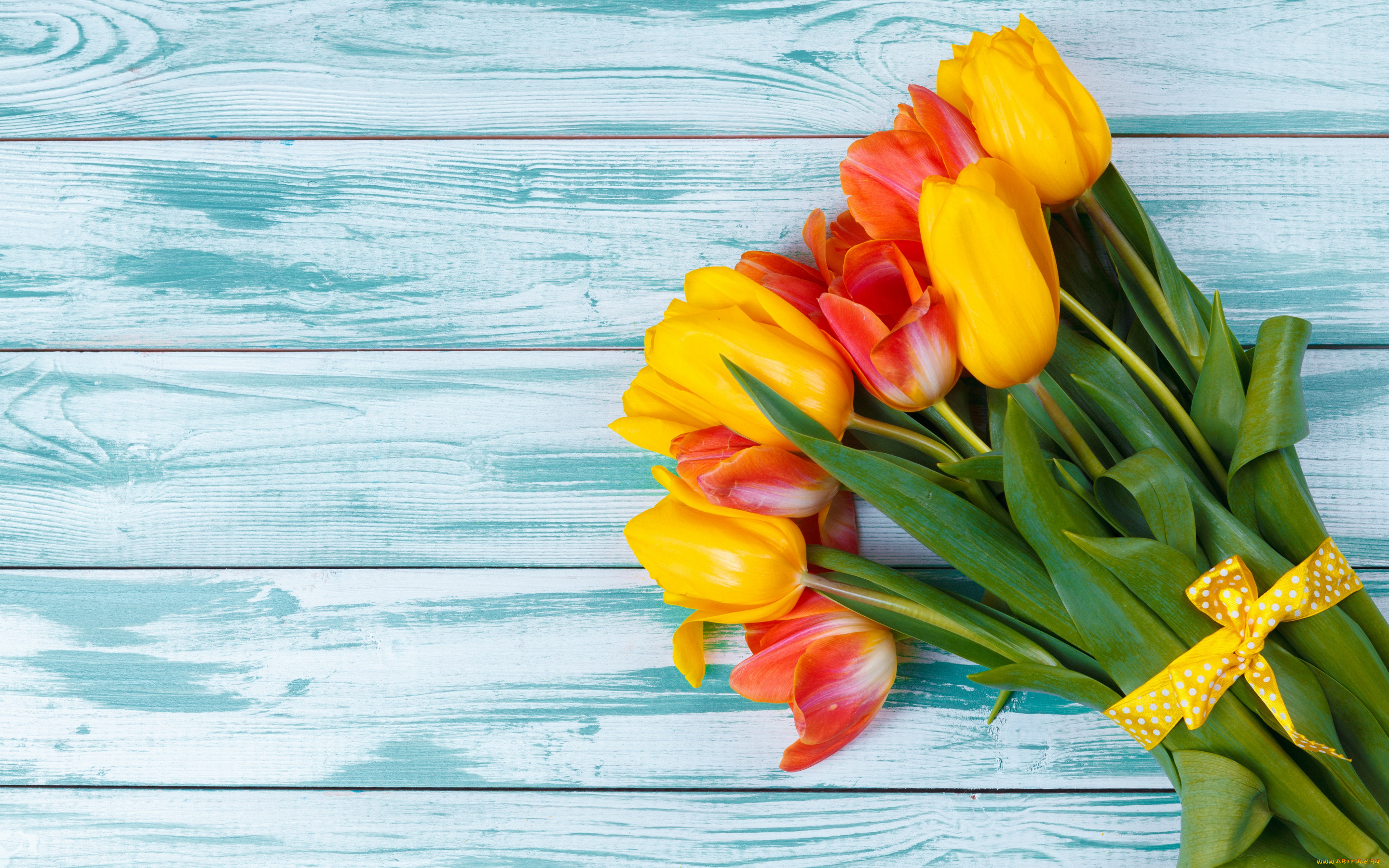 цветы, тюльпаны, букет, red, yellow, wood, flowers, tulips