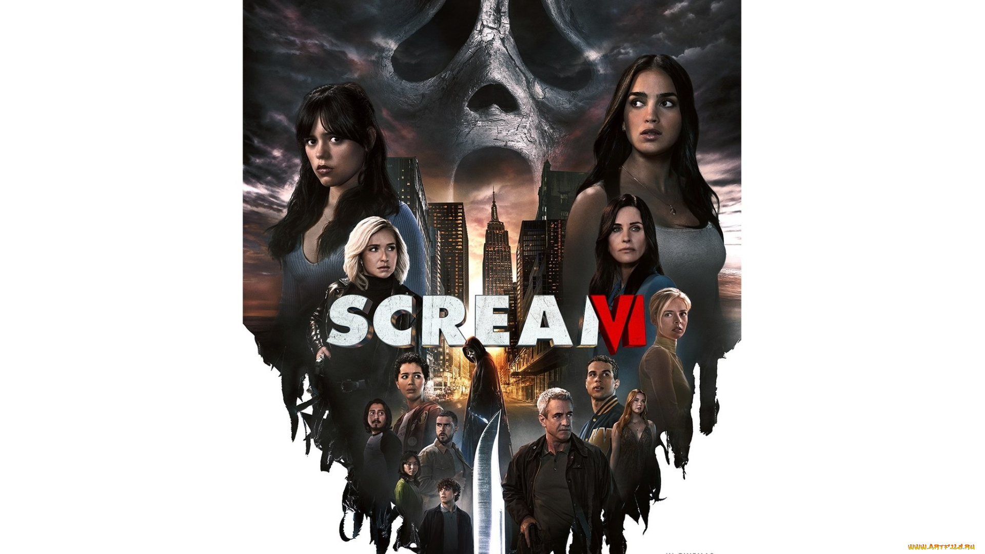 scream, vi, , , 2023, , кино, фильмы, scream, vi, крик, ужасы, триллер, детектив, шестая, часть, кортни, кокс, мелисса, баррера, дженна, ортега, scream