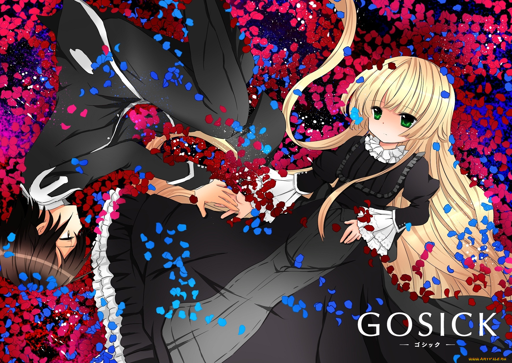 аниме, gosick, kujou, kazuya, victorique, de, broix