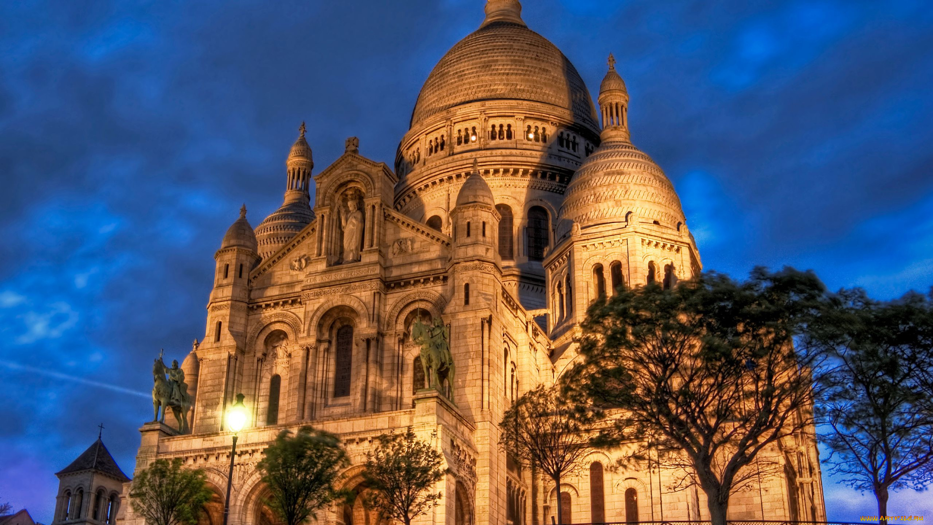 basilique, du, sacrt, coeur, paris, города, париж, франция, france, sacred, heart, basilica