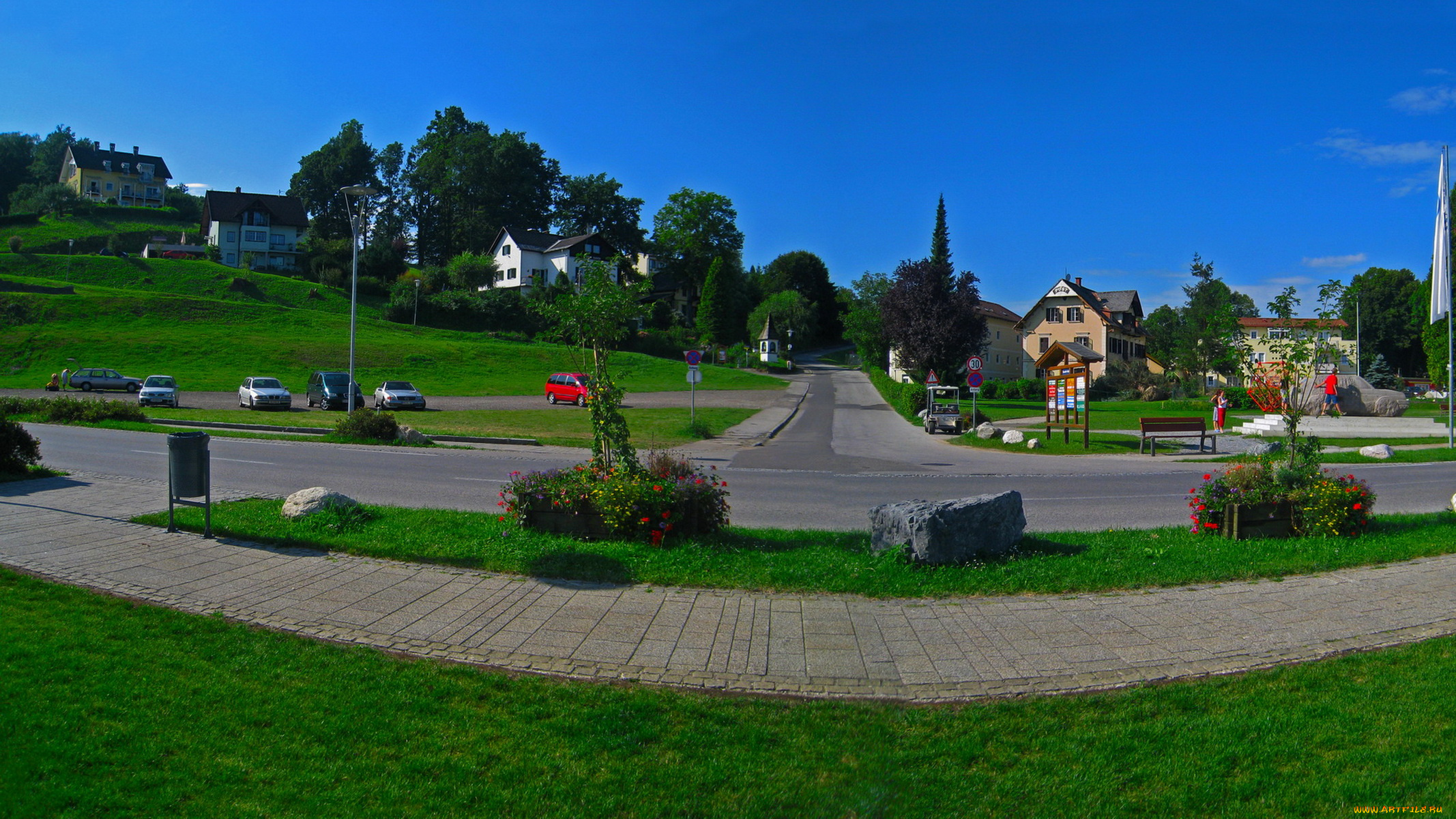 города, улицы, площади, набережные, австрия, мария, вёрт, каринтия