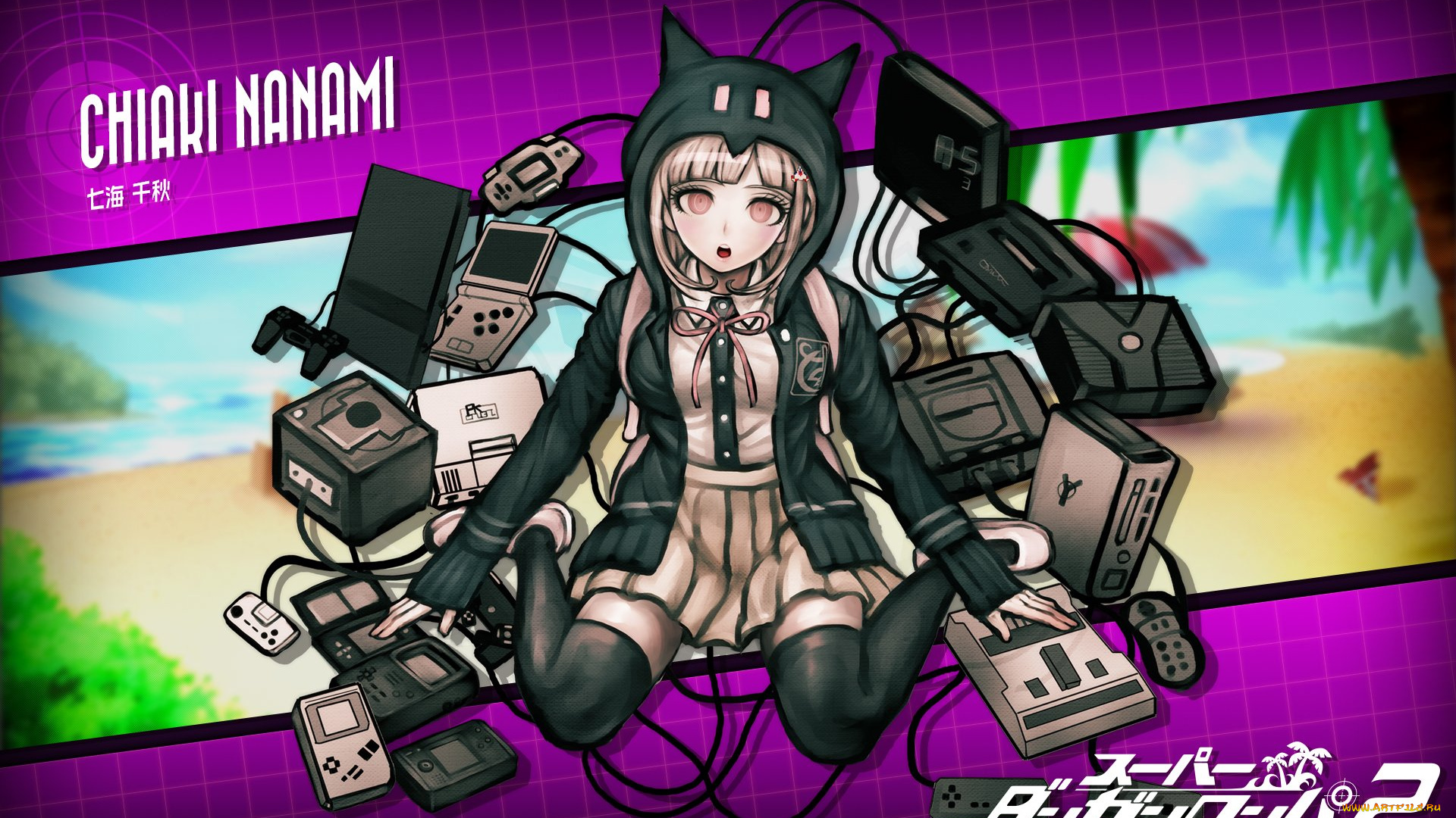 аниме, danganronpa, девочка