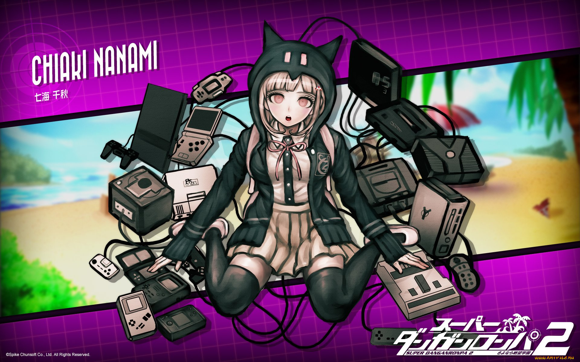 аниме, danganronpa, девочка