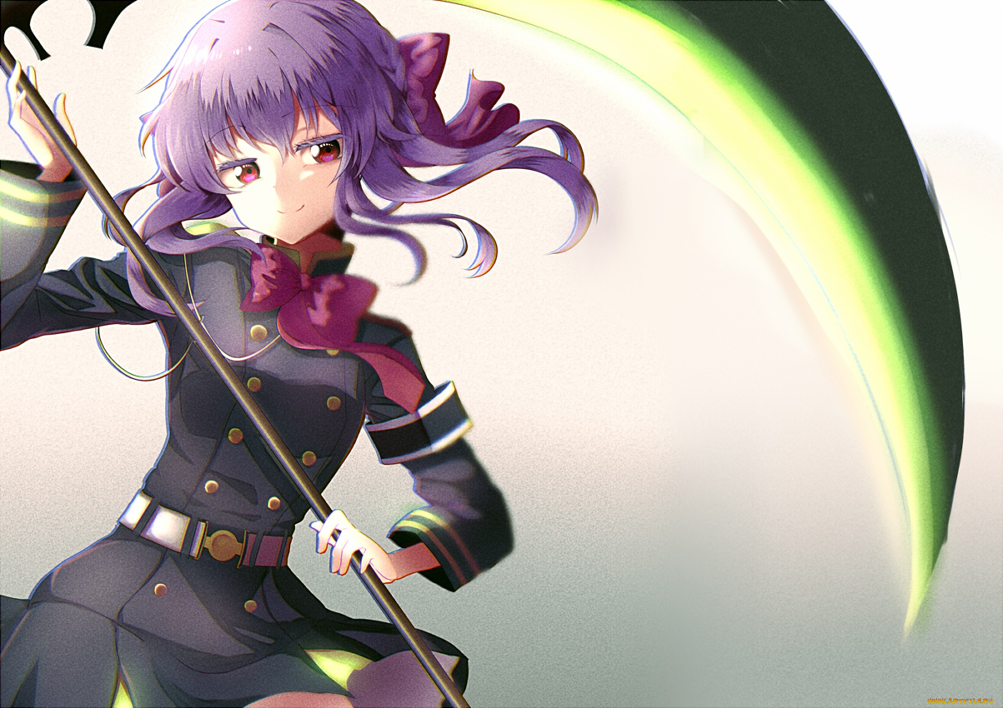 аниме, owari, no, seraph, девушка, коса