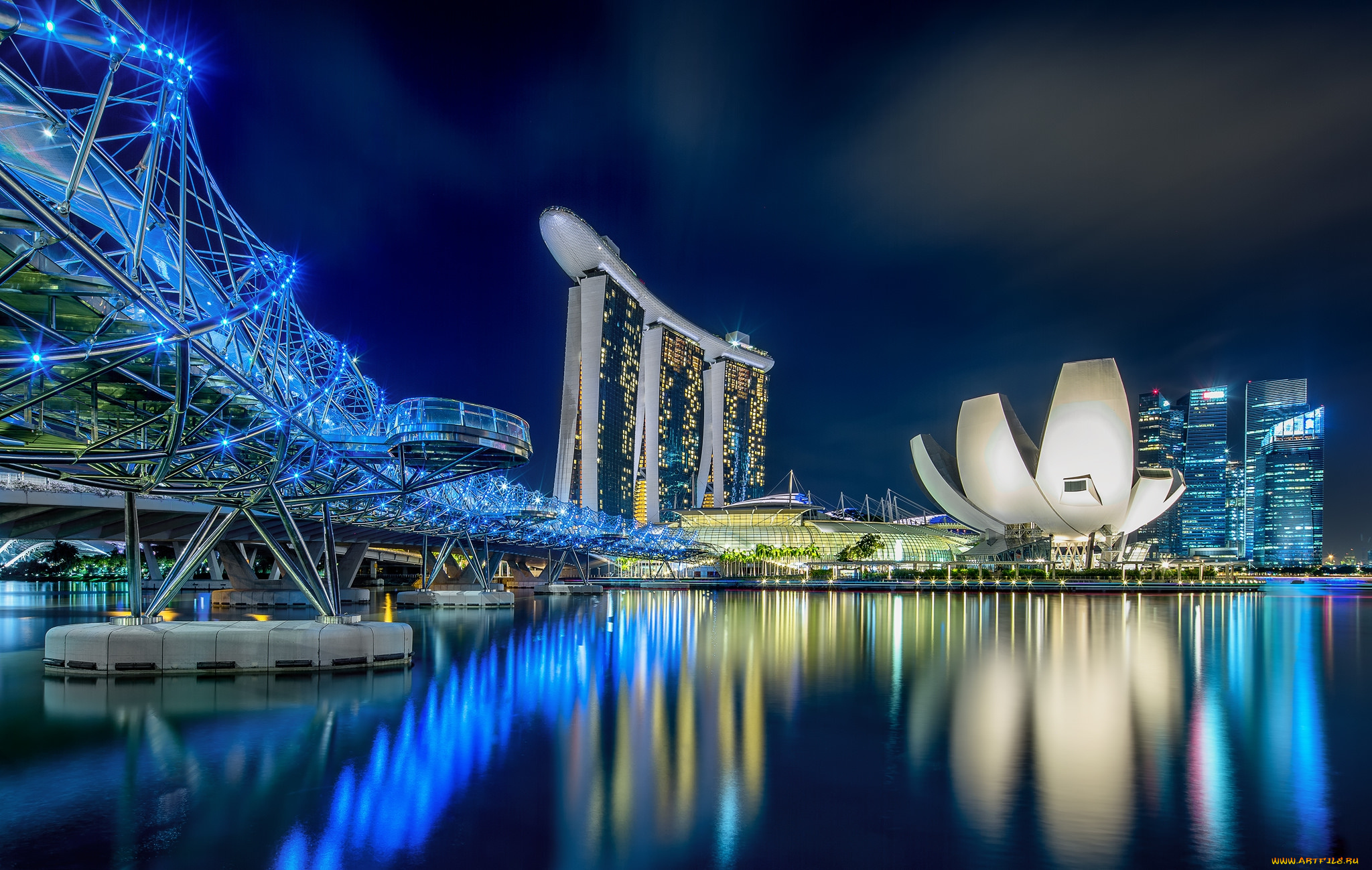 sparkling, city, of, singapore, города, сингапур, , сингапур, ночь, небоскребы, панорама