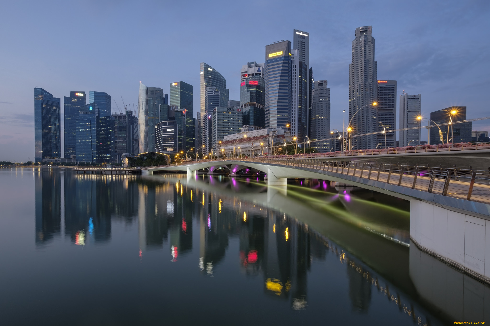 singapore, города, сингапур, , сингапур, панорама, небоскребы