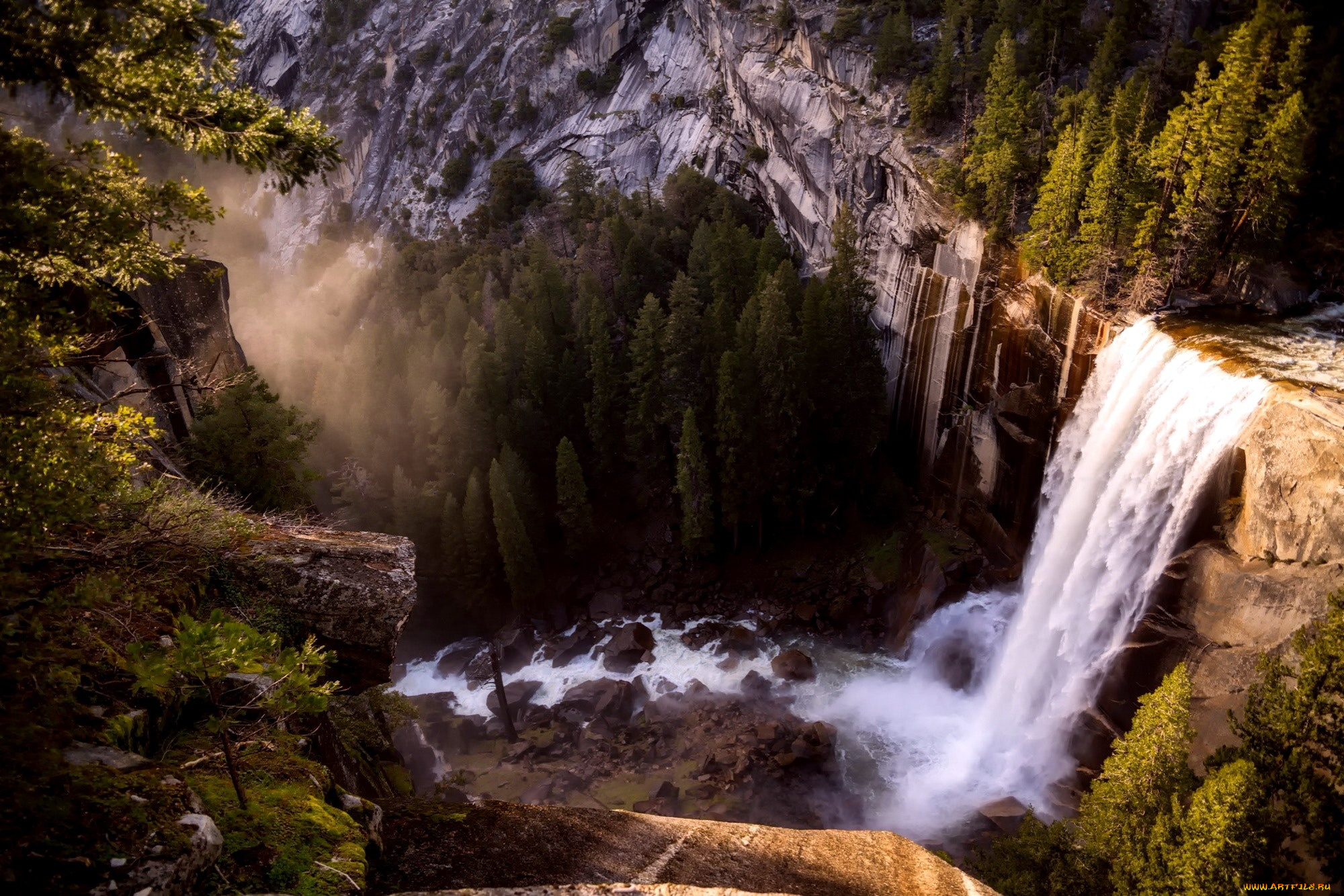 природа, водопады, водопад