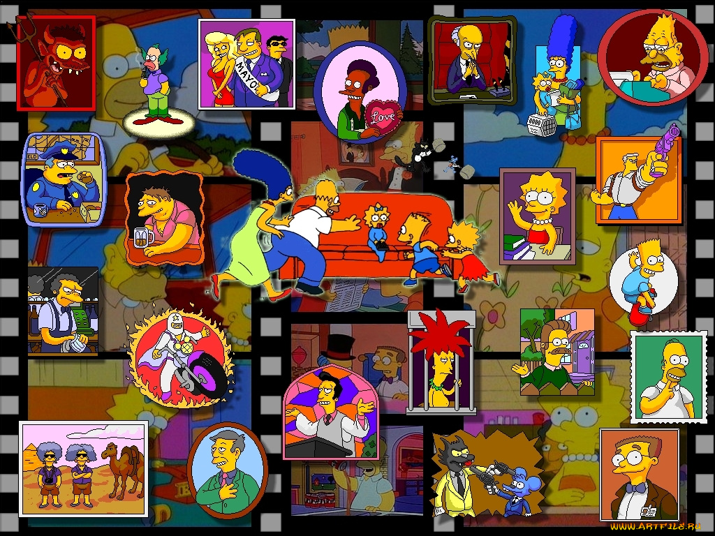 мультфильмы, the, simpsons