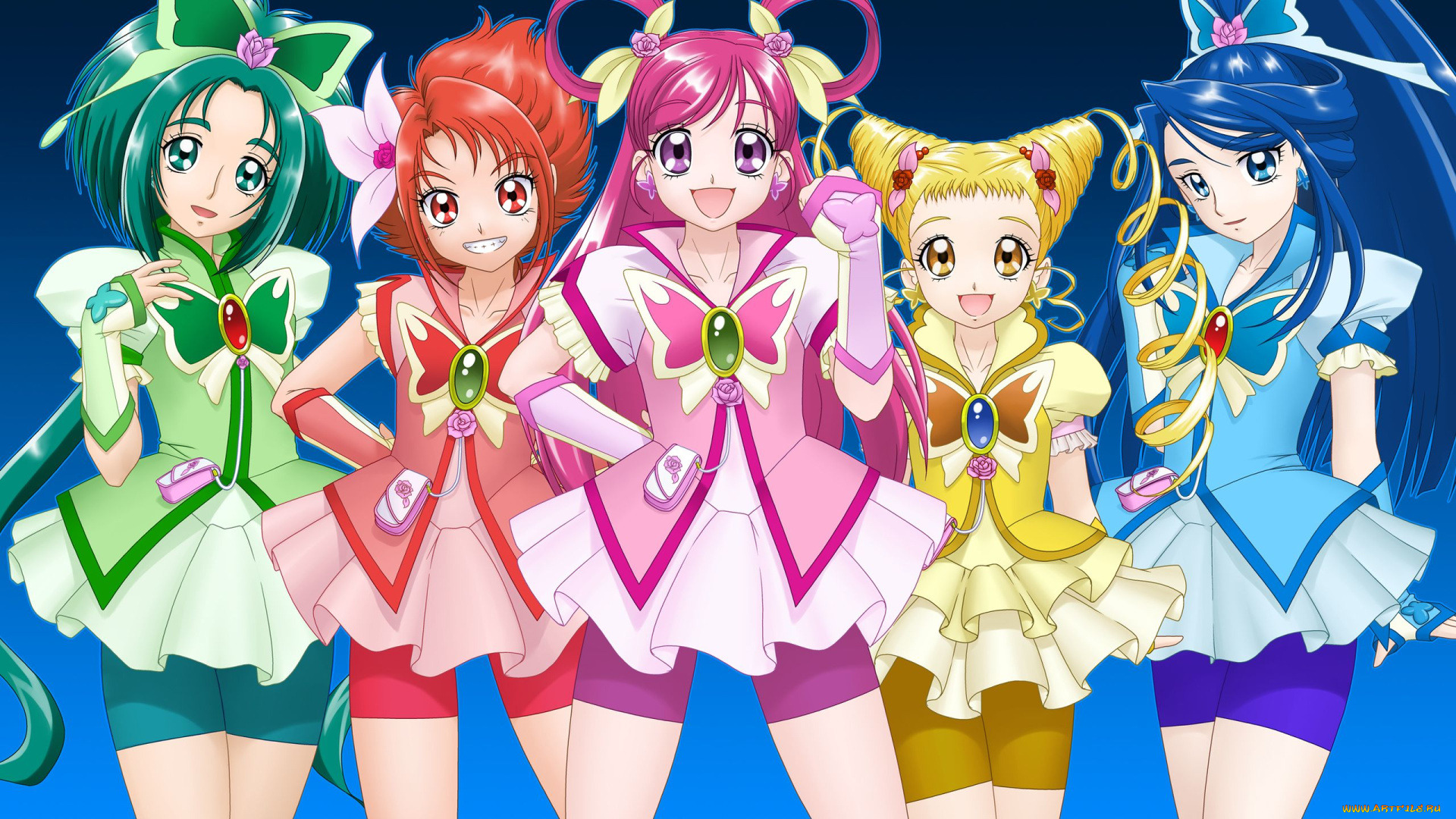 futari, wa, pretty, cure, аниме, smile, precure