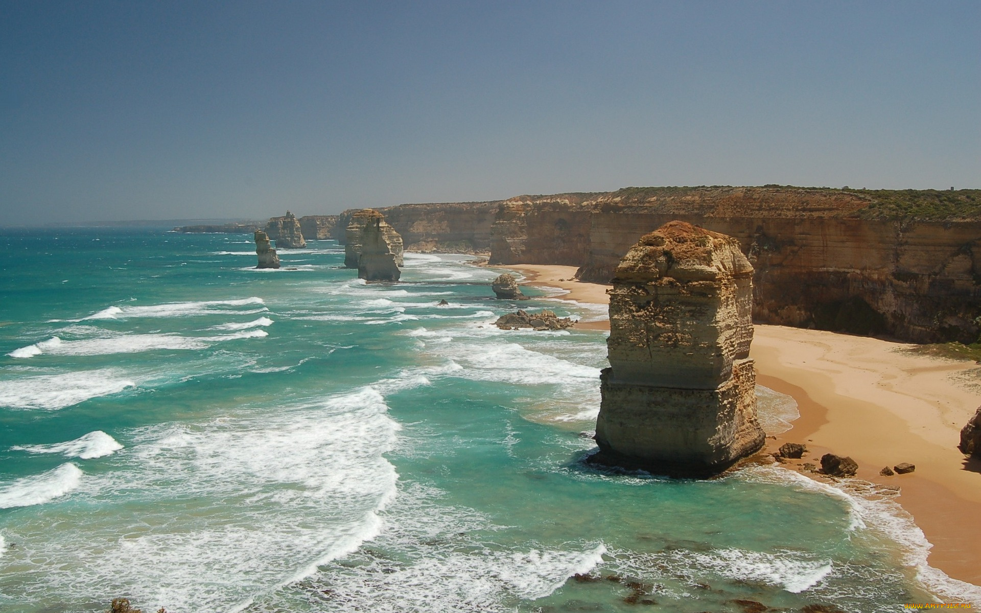 12, apostles, great, ocean, road, victoria, australia, природа, побережье