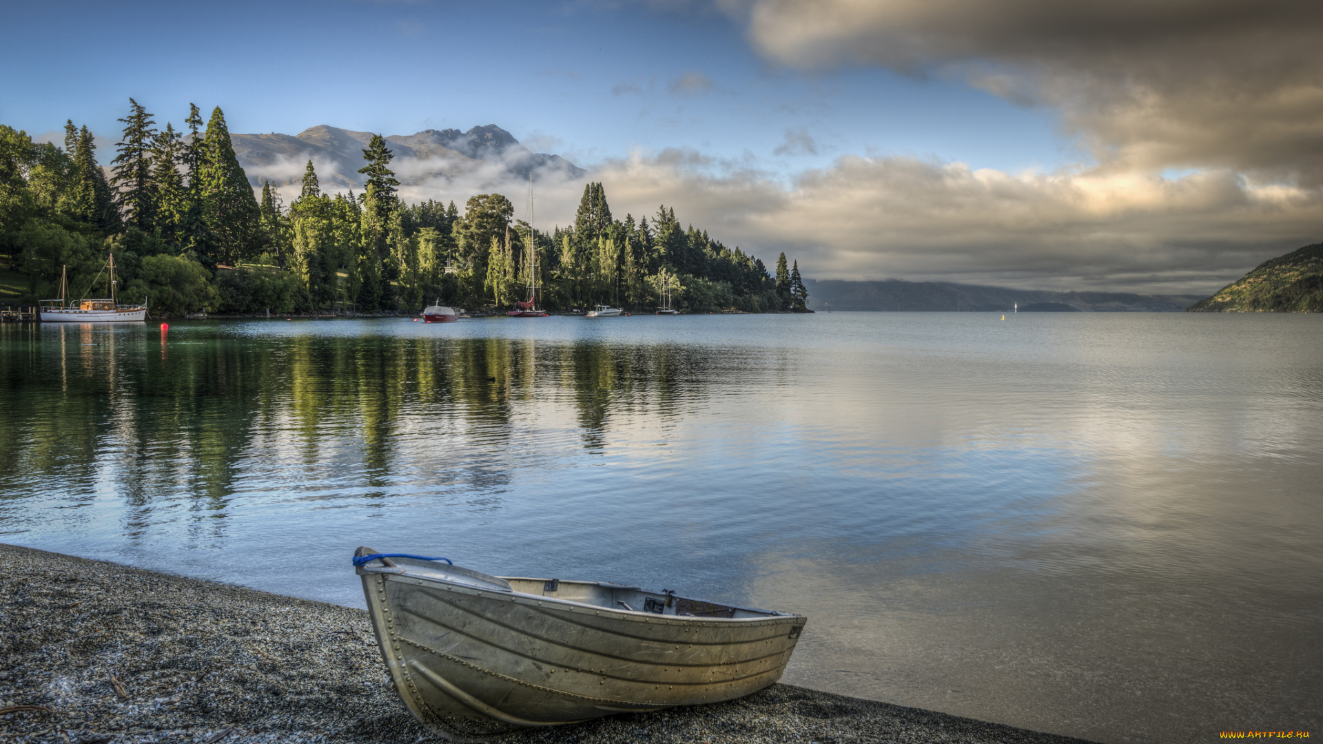 lake, wakatipu, queenstown, new, zealand, корабли, лодки, шлюпки, озеро, уакатипу, новая, зеландтя