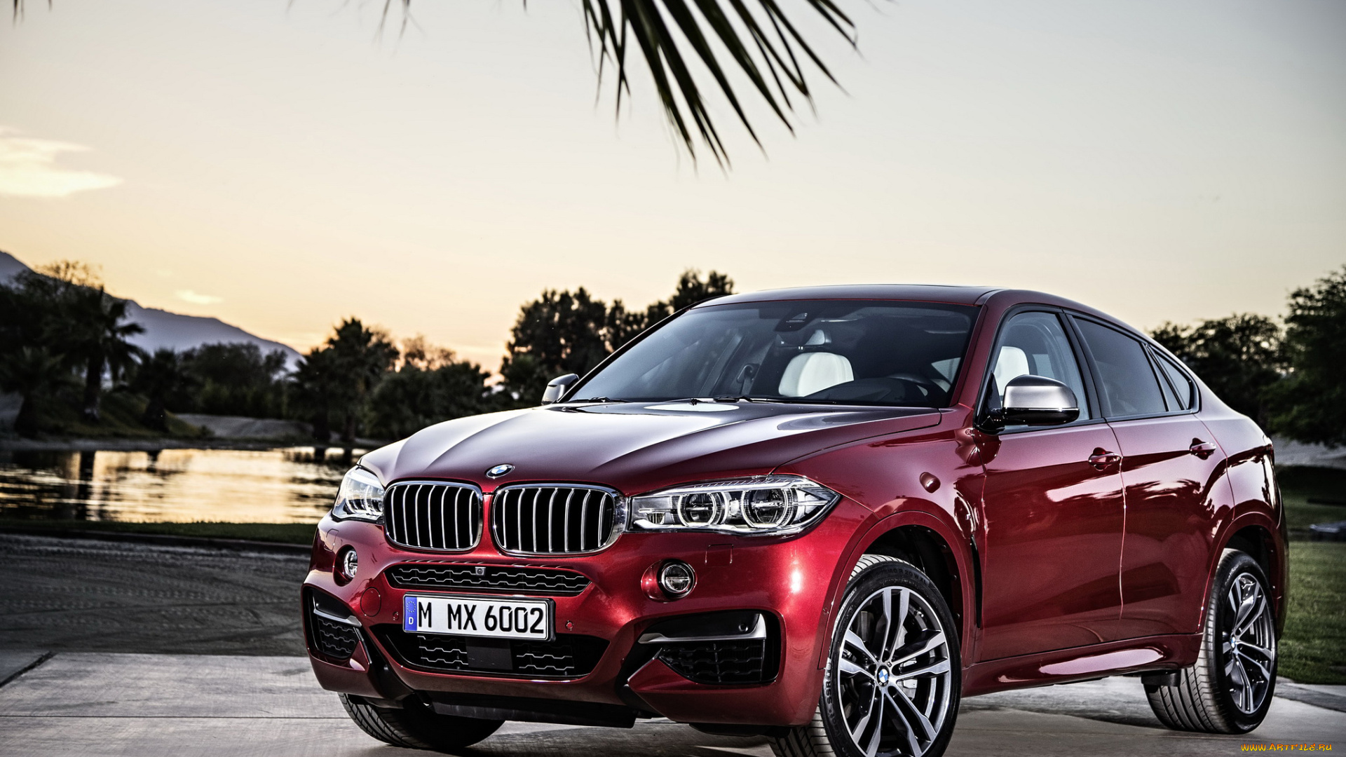 2014, bmw, x6, f16, m50d, автомобили, bmw, красный, металлик