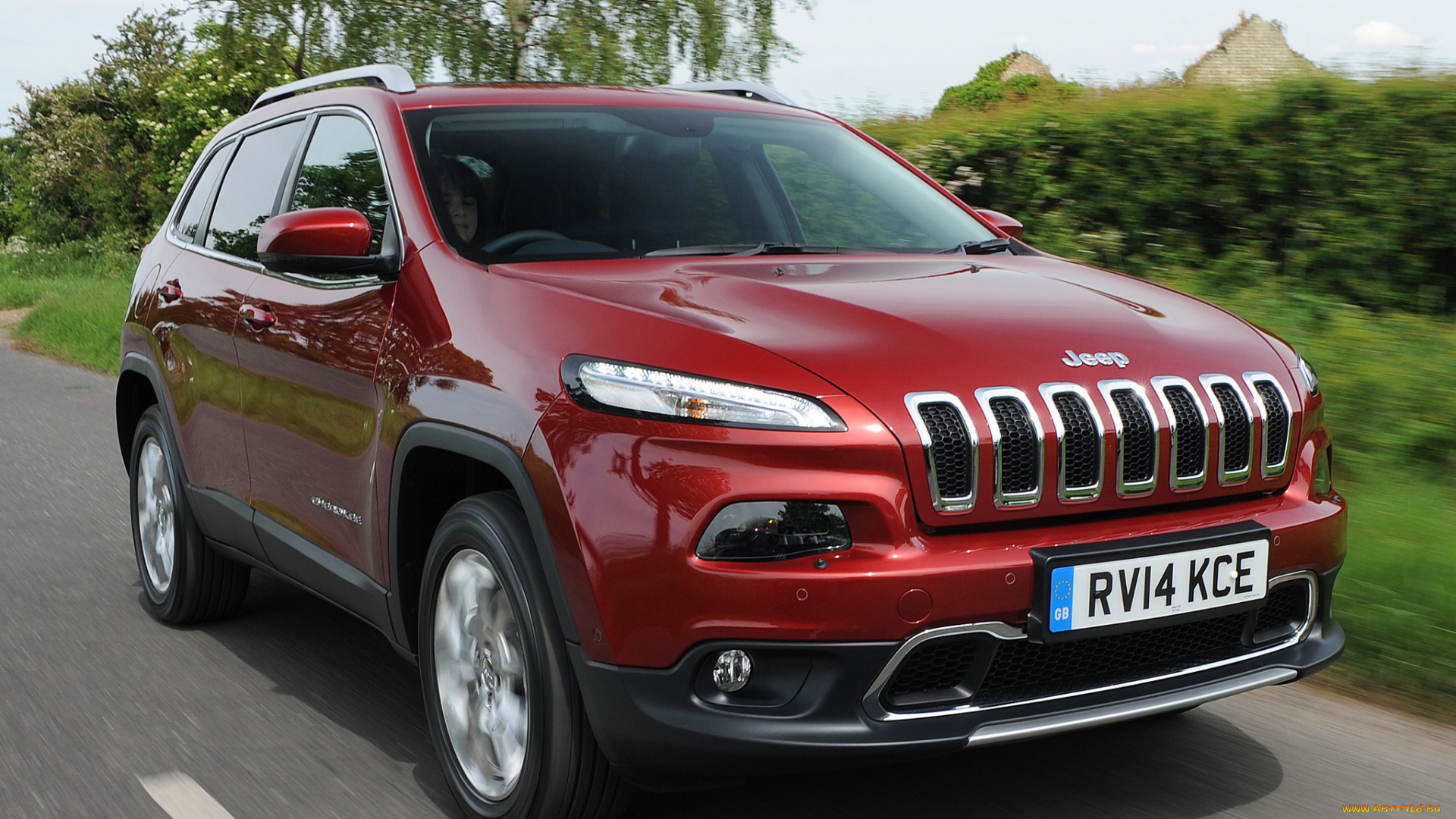 автомобили, jeep, uk-spec, limited, cherokee, kl, 2014г, красный