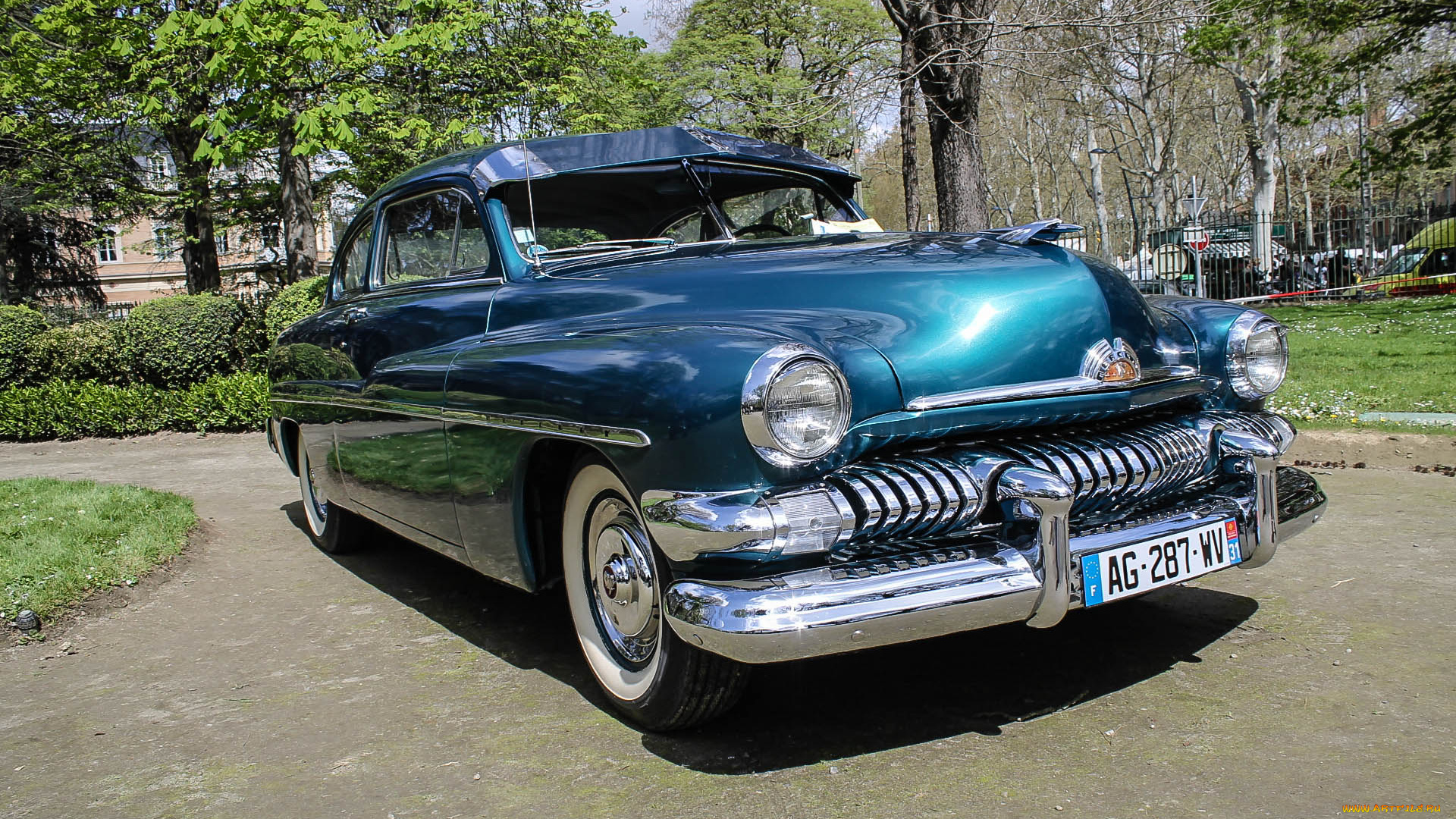 mercury, monterey, de, 1951, автомобили, mercury, синий