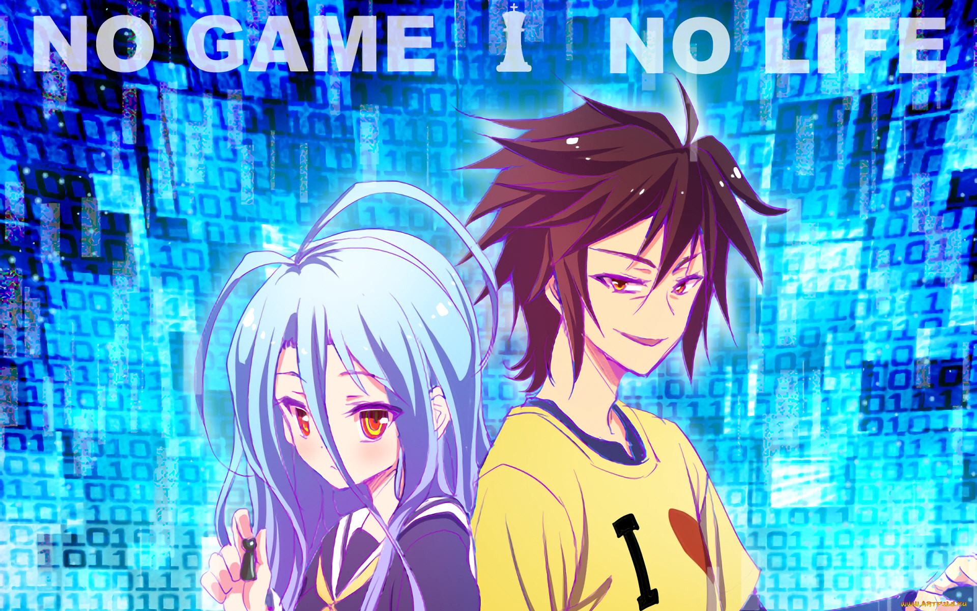 аниме, no, game, no, life, нет, игры, жизни