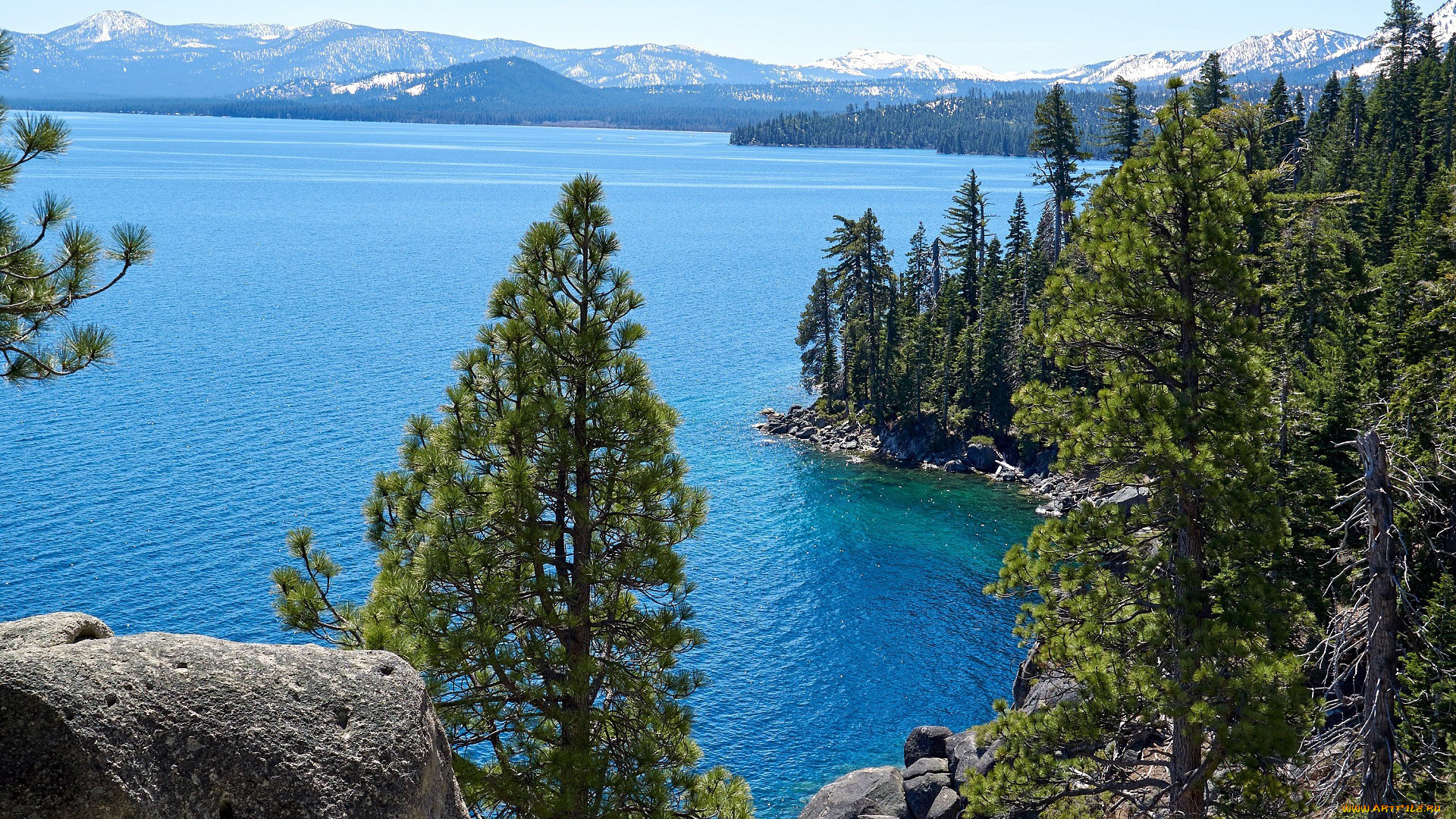 tahoe, lake, sierra, nevada, природа, реки, озера, tahoe, lake, sierra, nevada