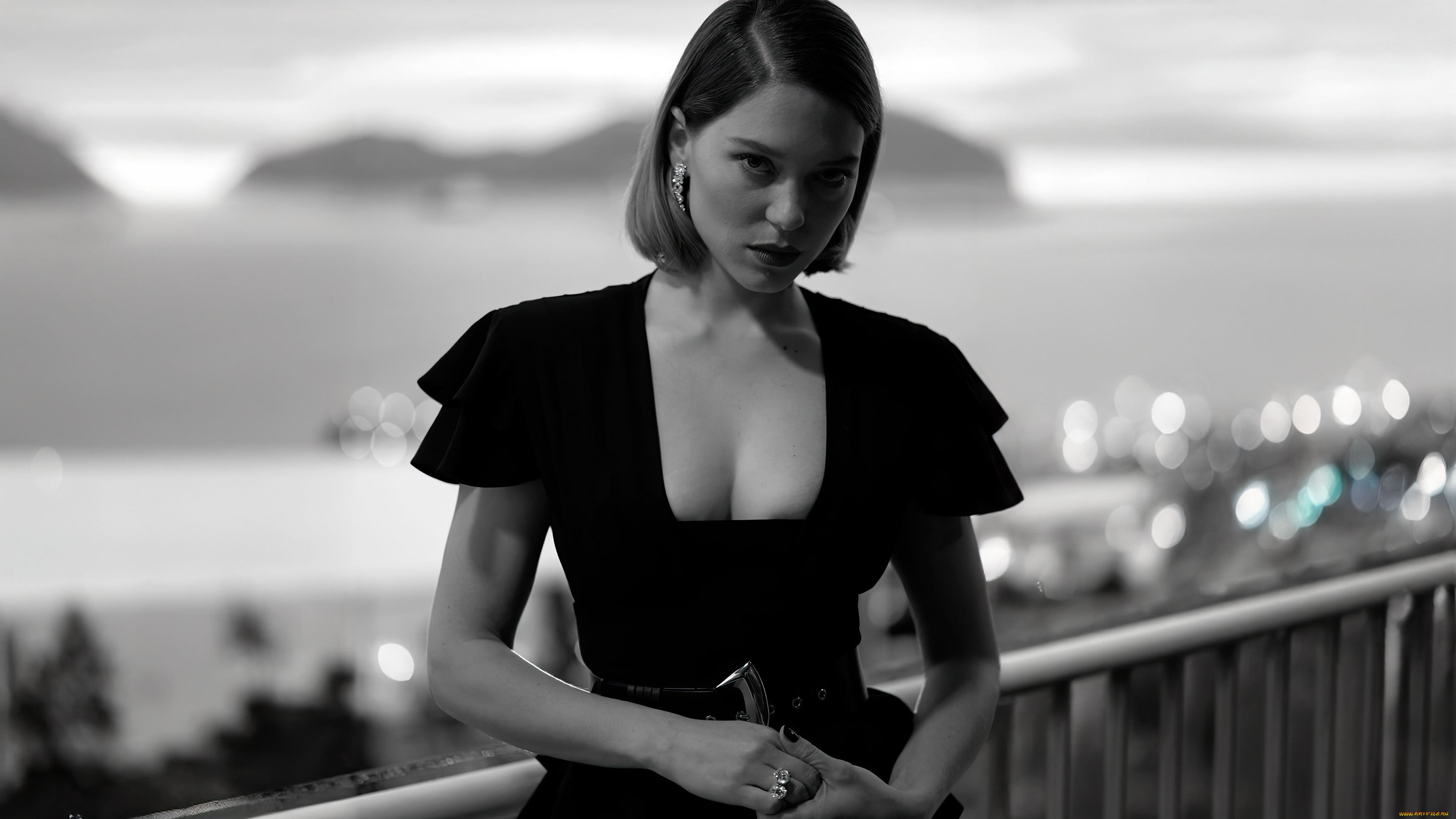 celebrities, lea, seydoux, 2024, девушки, lea, seydoux, леа, сейду, киноактриса, модель, чeрнo, бeлoe