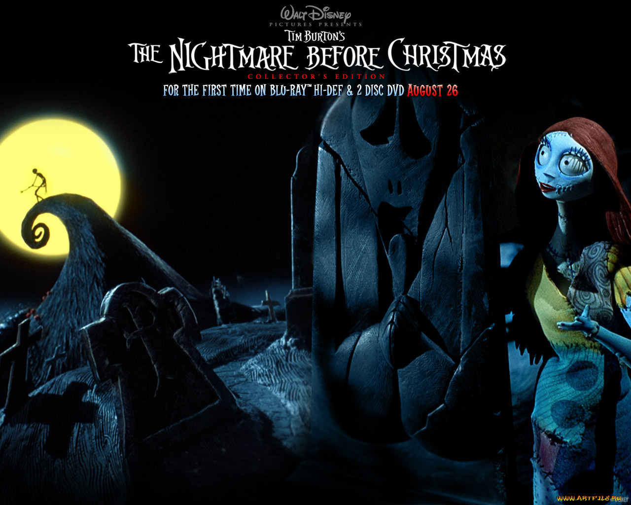 мультфильмы, the, nightmare, before, christmas