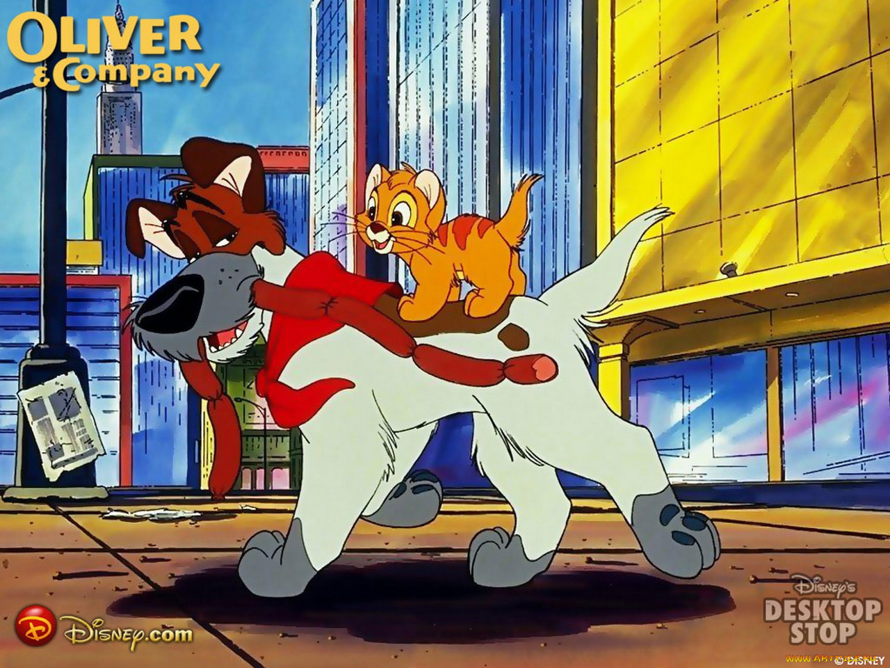 мультфильмы, oliver, and, company