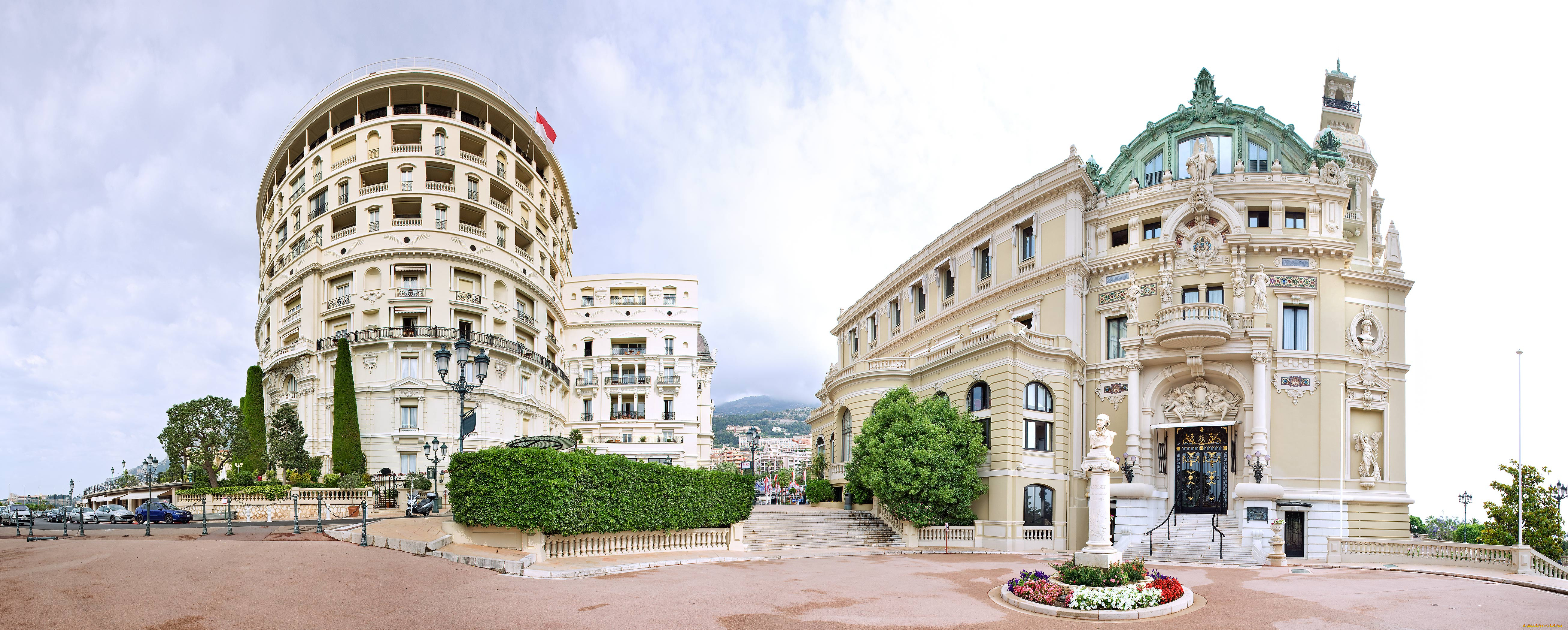 монако, города, монте, карло, опера
