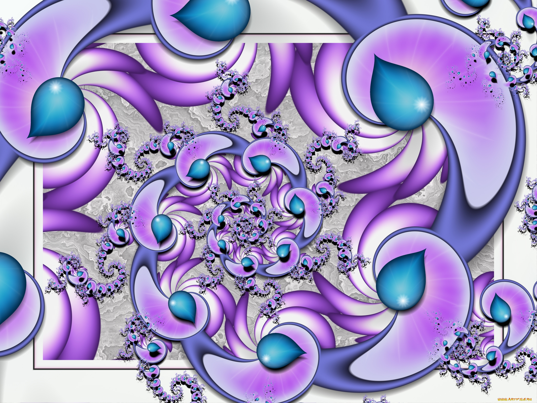 3д, графика, fractal, фракталы, узор, цвета, фон