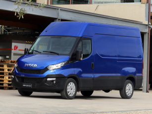 Картинка автомобили iveco синий 2014 van daily