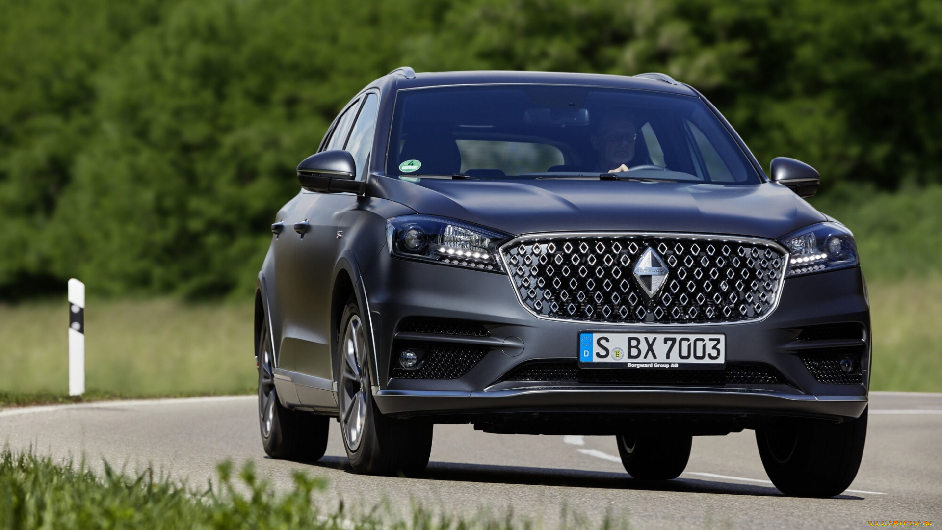 2022, borgward, bx7, автомобили, borgward, компактный, внедорожник, универсал, bx7, вид, спереди, экстерьер, серый, новый