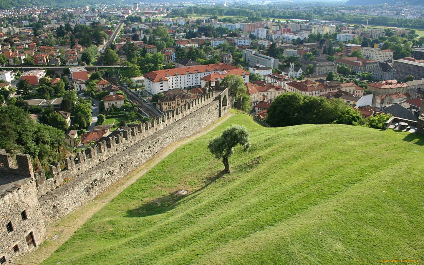 bellinzona, switzerland, города, пейзажи