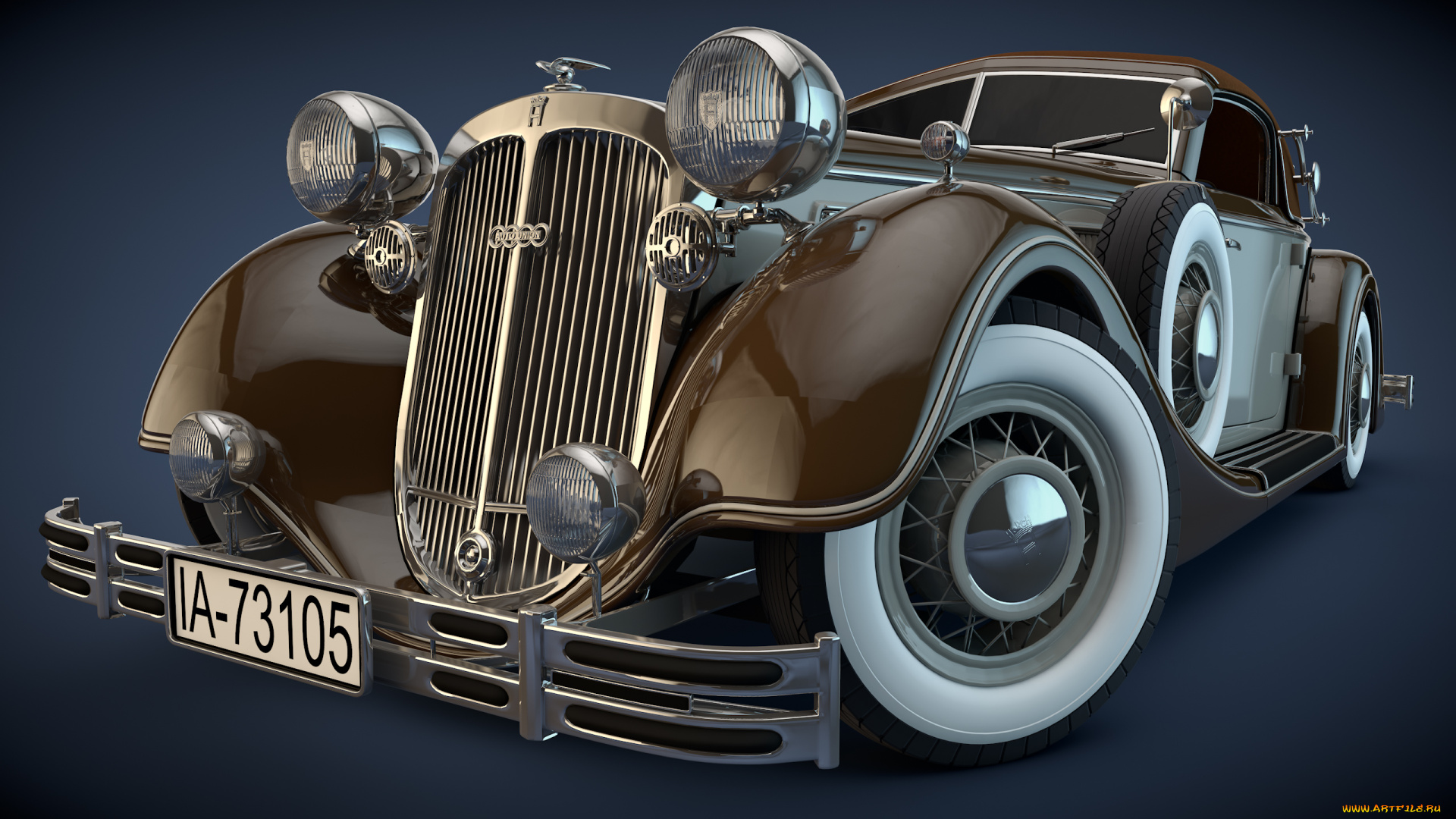 автомобили, 3д, 1937, horch