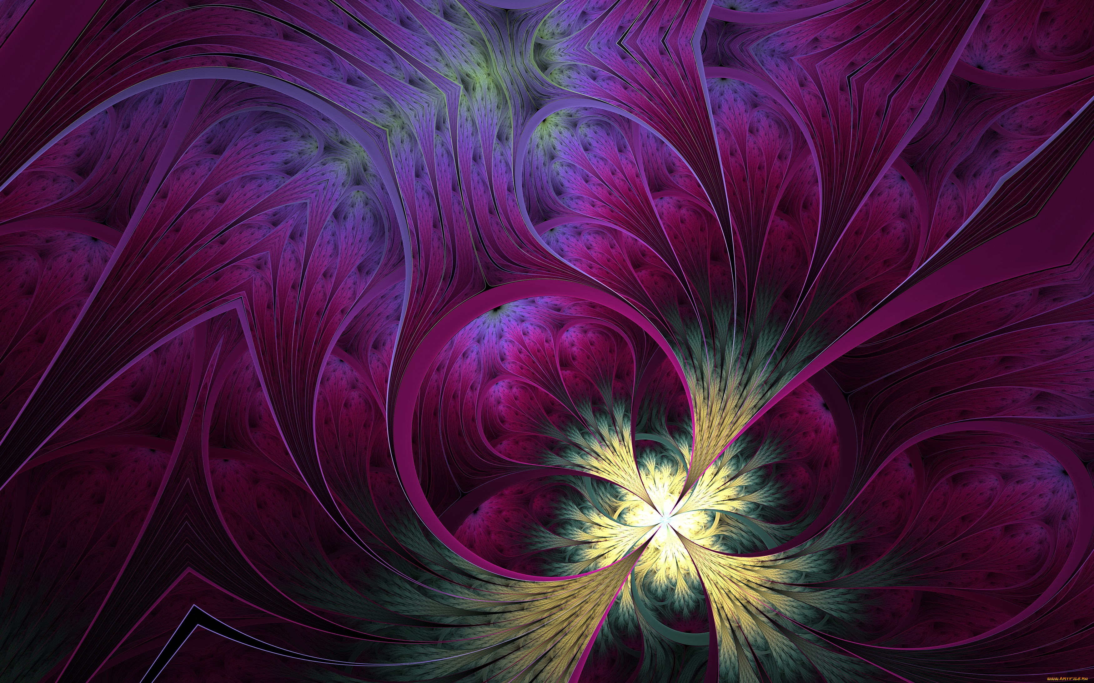 3д, графика, fractal, фракталы, фон, узор, цвета