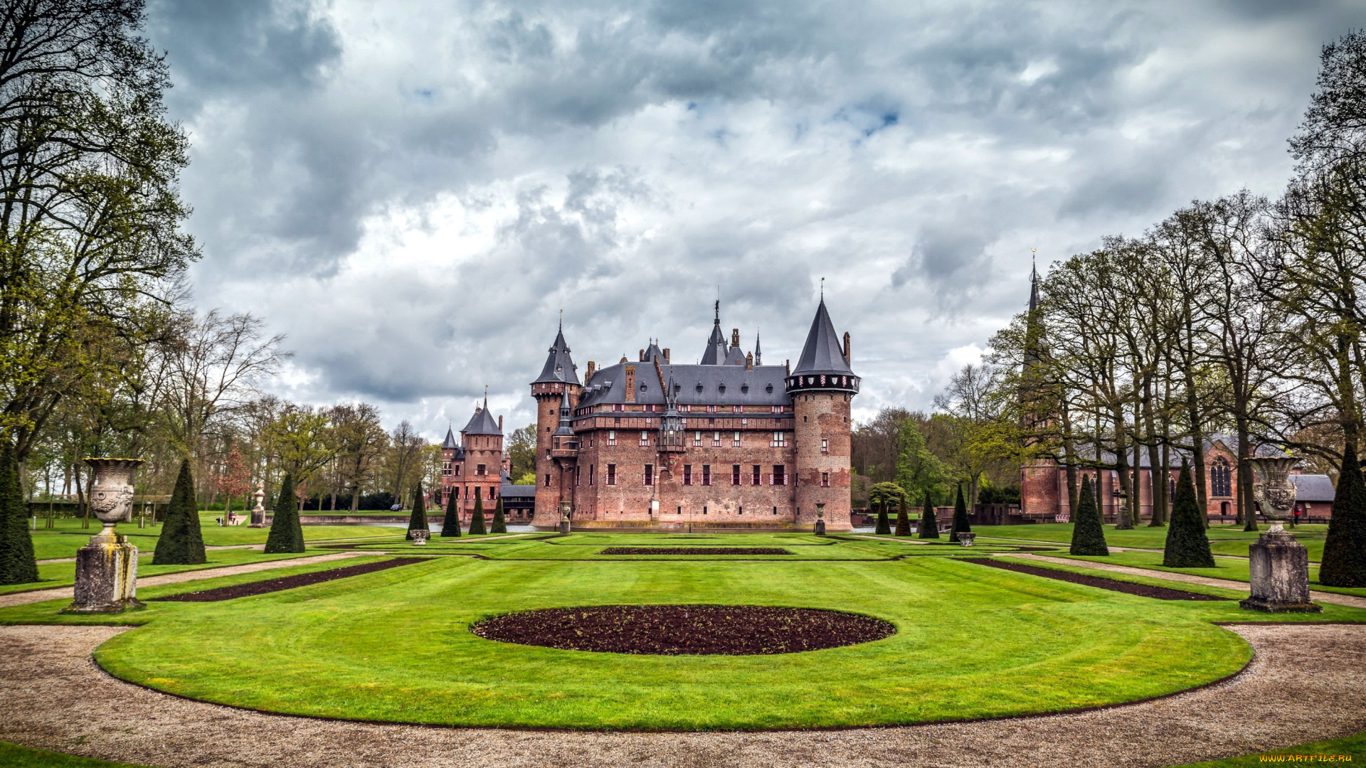 haar, castle, города, замки, нидерландов, haar, castle