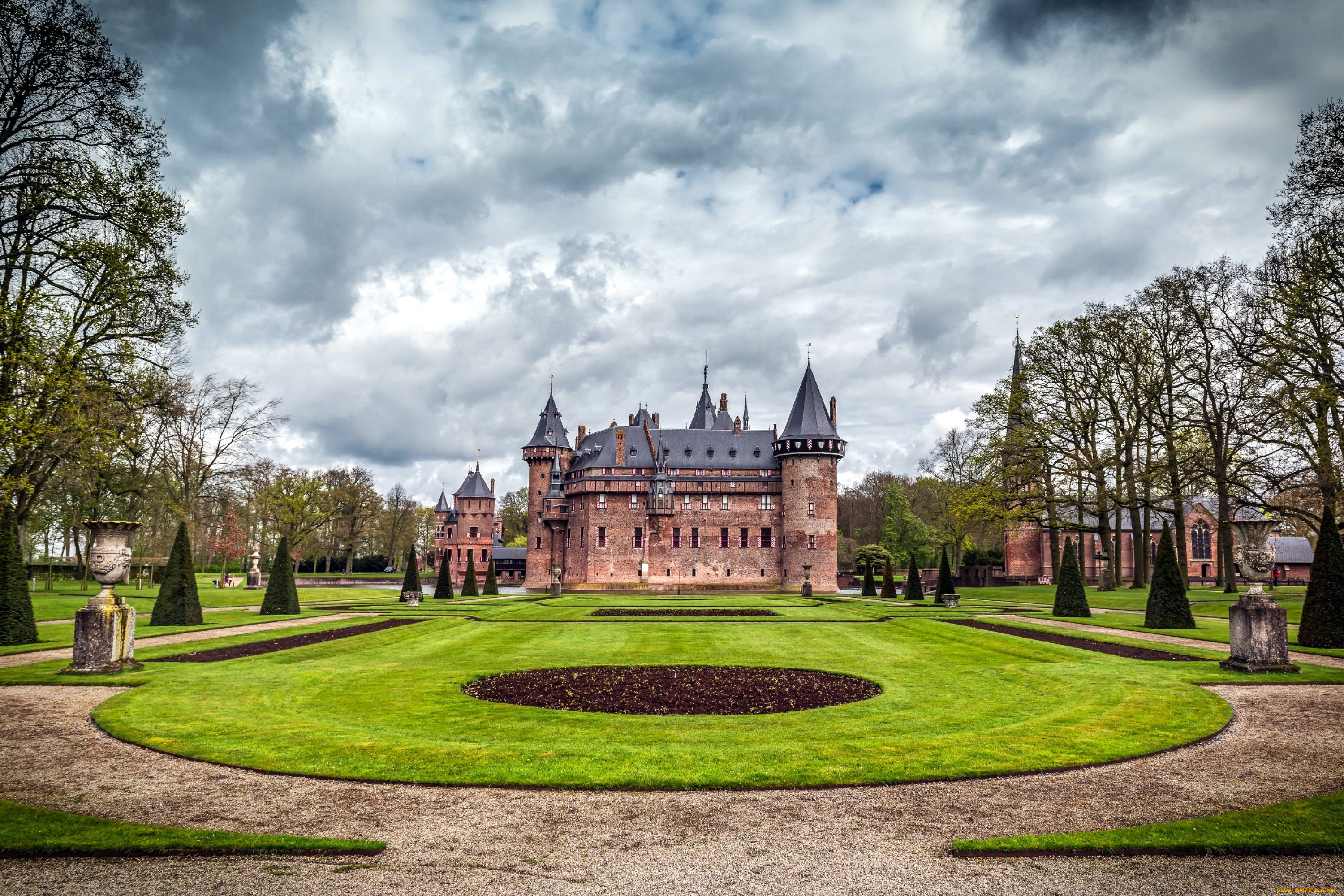 haar, castle, города, замки, нидерландов, haar, castle