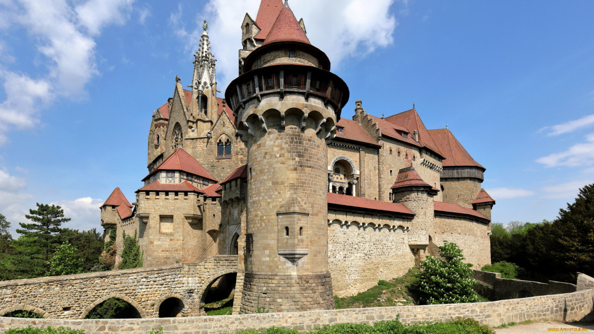 kreuzenstein, castle, austria, города, замки, австрии, kreuzenstein, castle