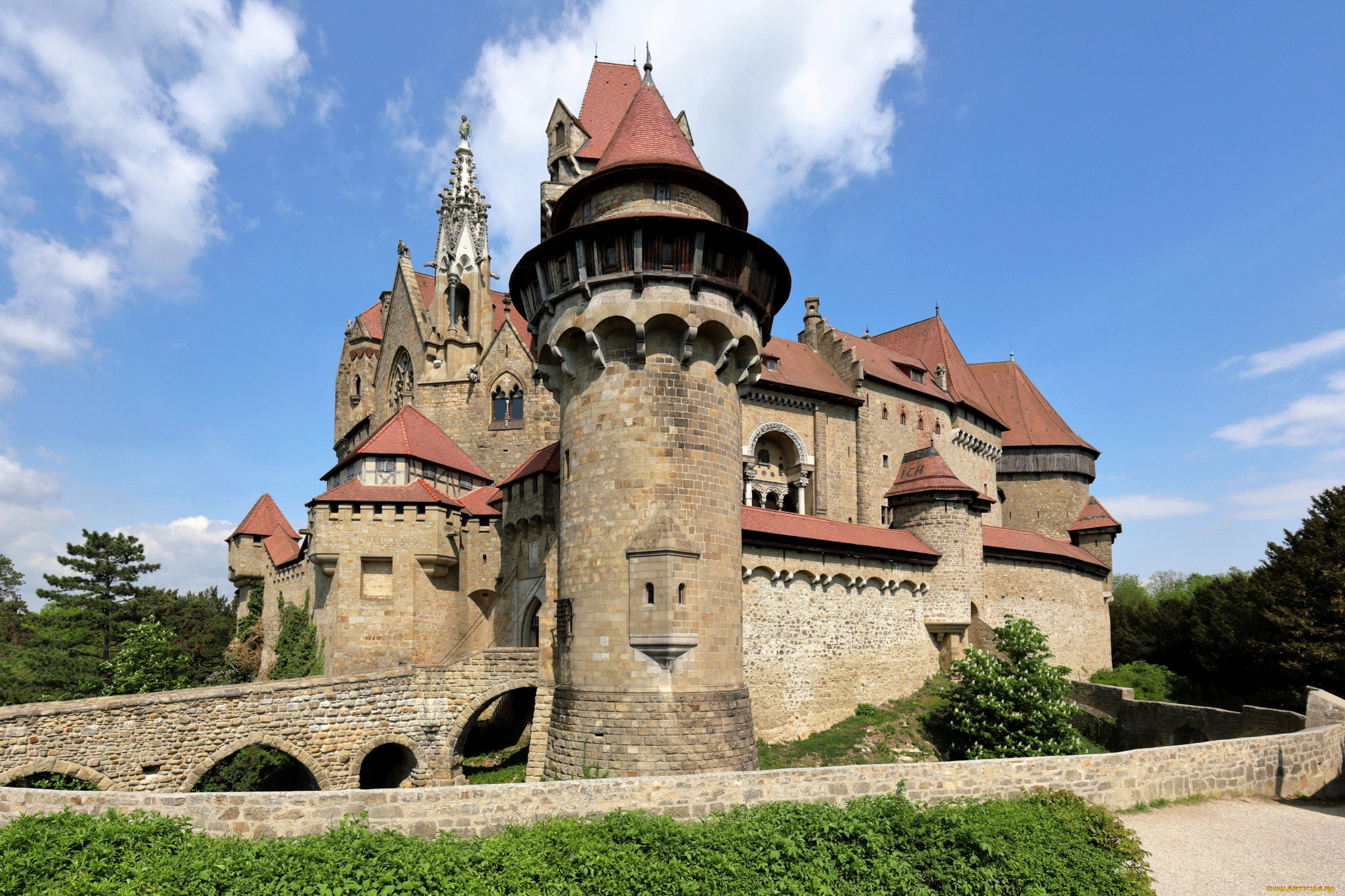 kreuzenstein, castle, austria, города, замки, австрии, kreuzenstein, castle