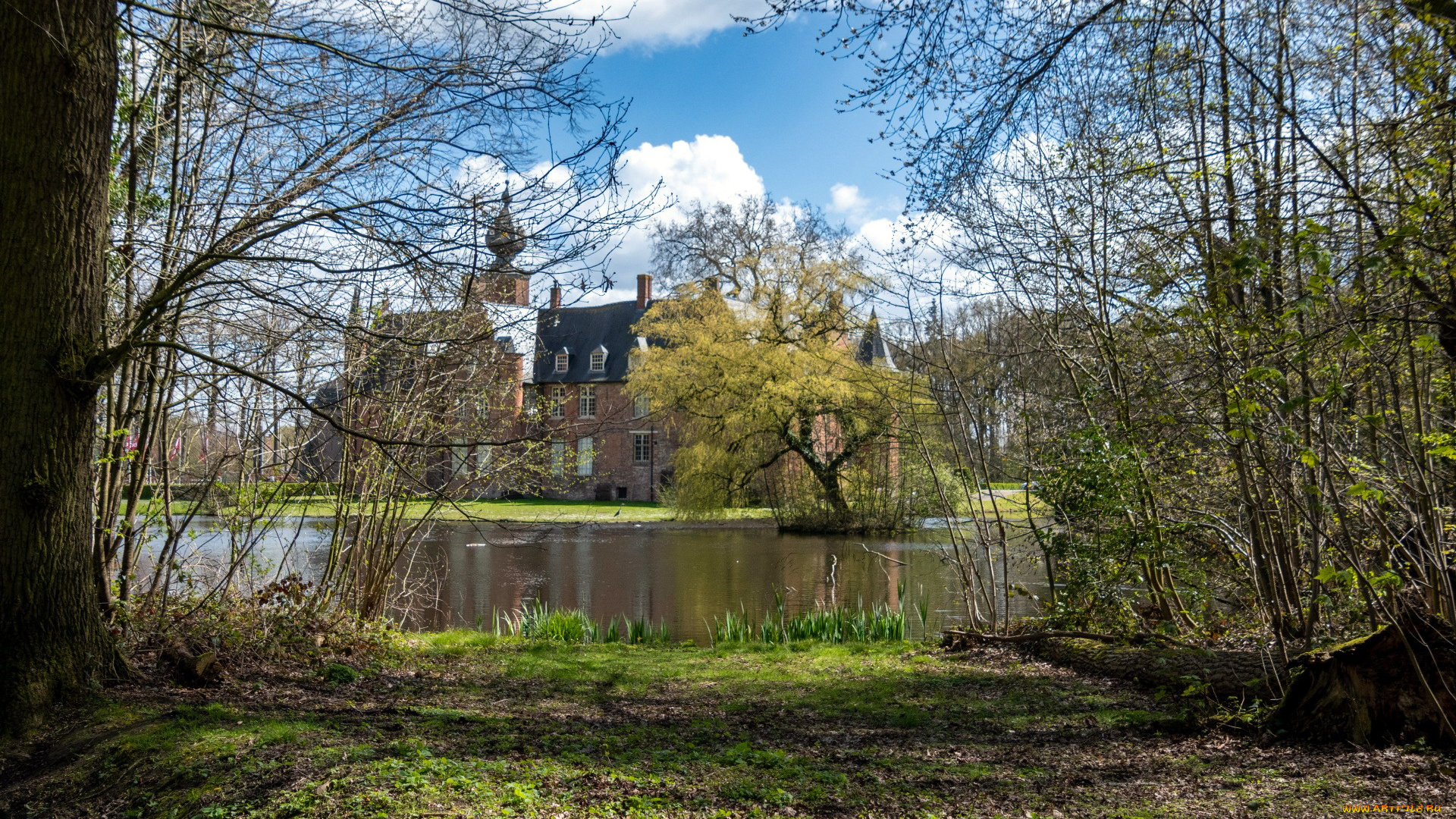 rumbeke, castle, belgium, города, замки, бельгии, rumbeke, castle